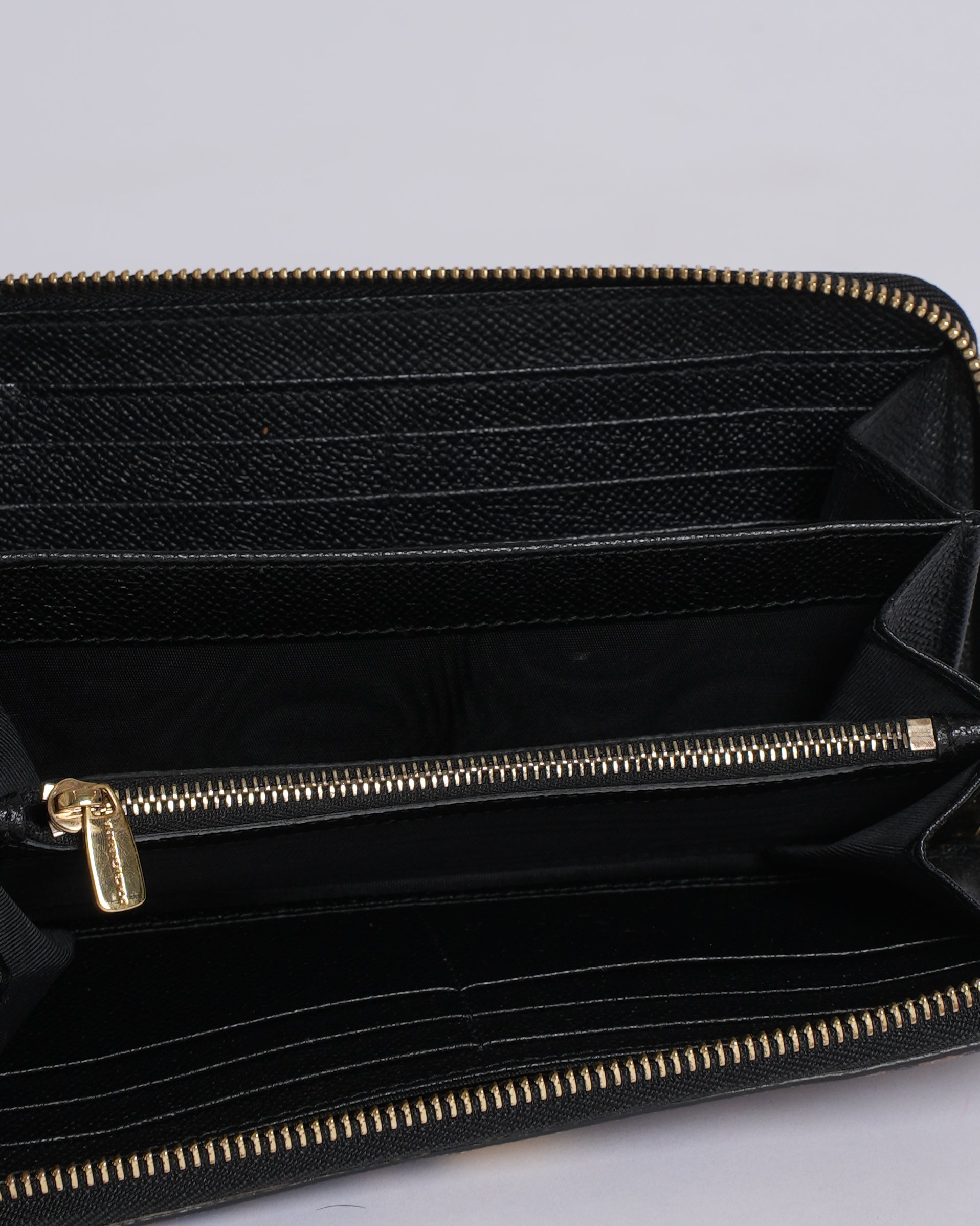 Dolce & Gabbana Leopard Print Coated Canvas Zip-Around Wallet
