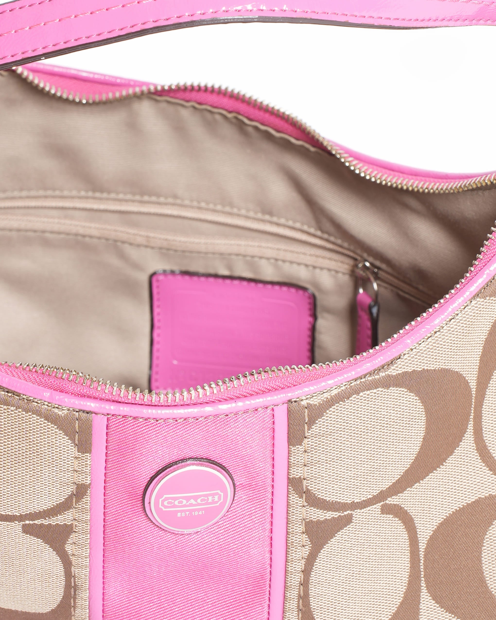 New Coach monogram shoulder bag