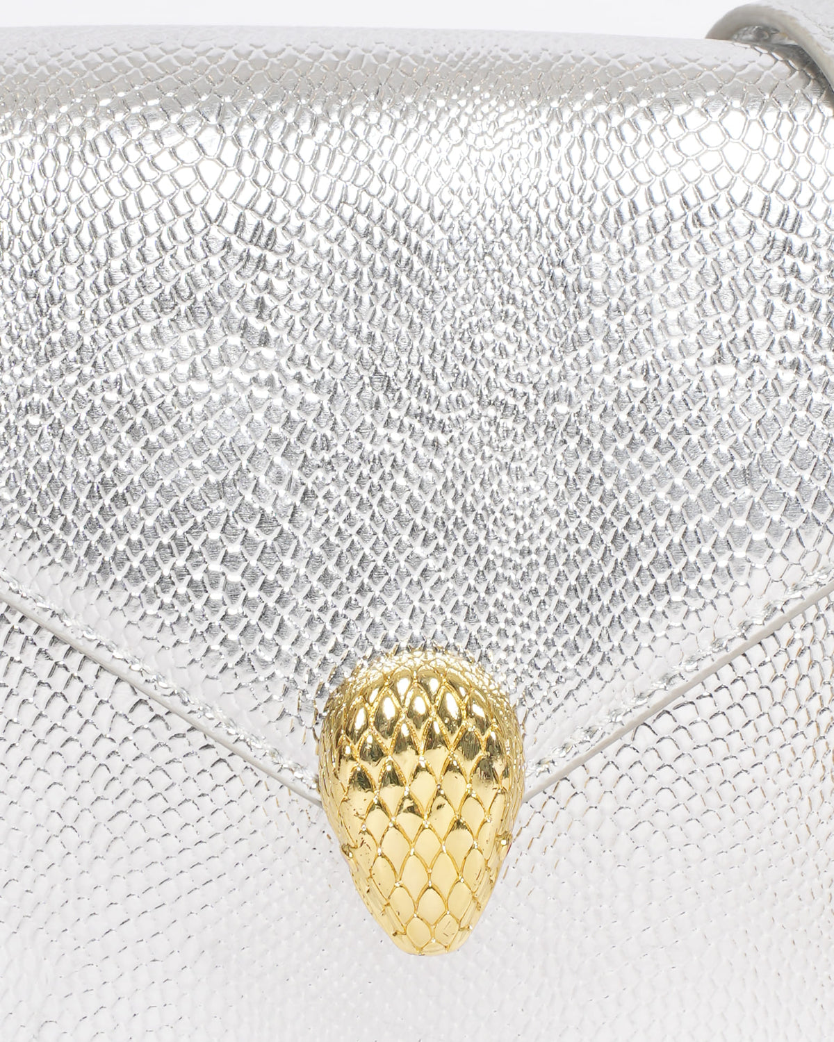 New Bvlgari Serpenti Forever Mini Silver Crossbody Bag