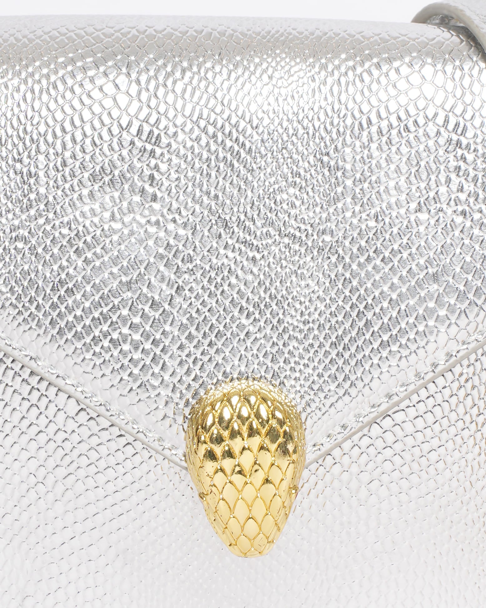 New Bvlgari Serpenti Forever Mini Silver Crossbody Bag