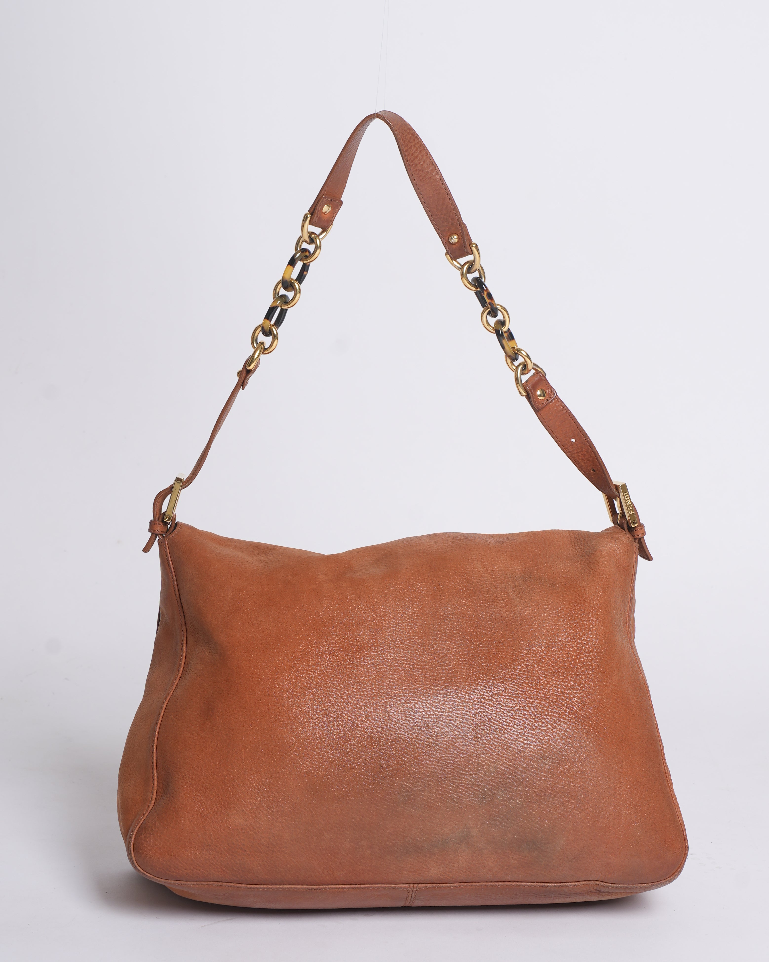 Fendi Brown Leather Mama Baguette