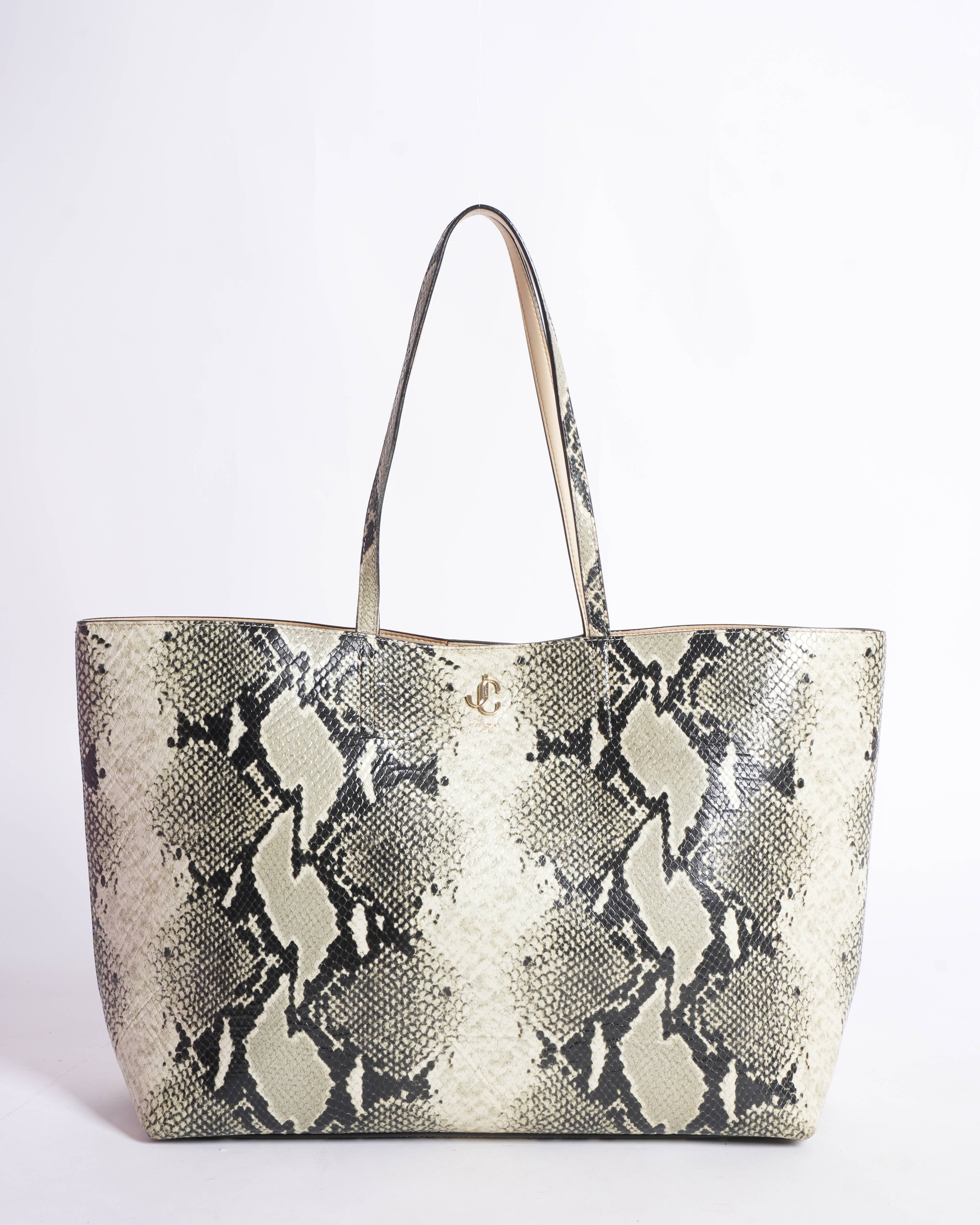Jimmy choo reptilian large tote bag