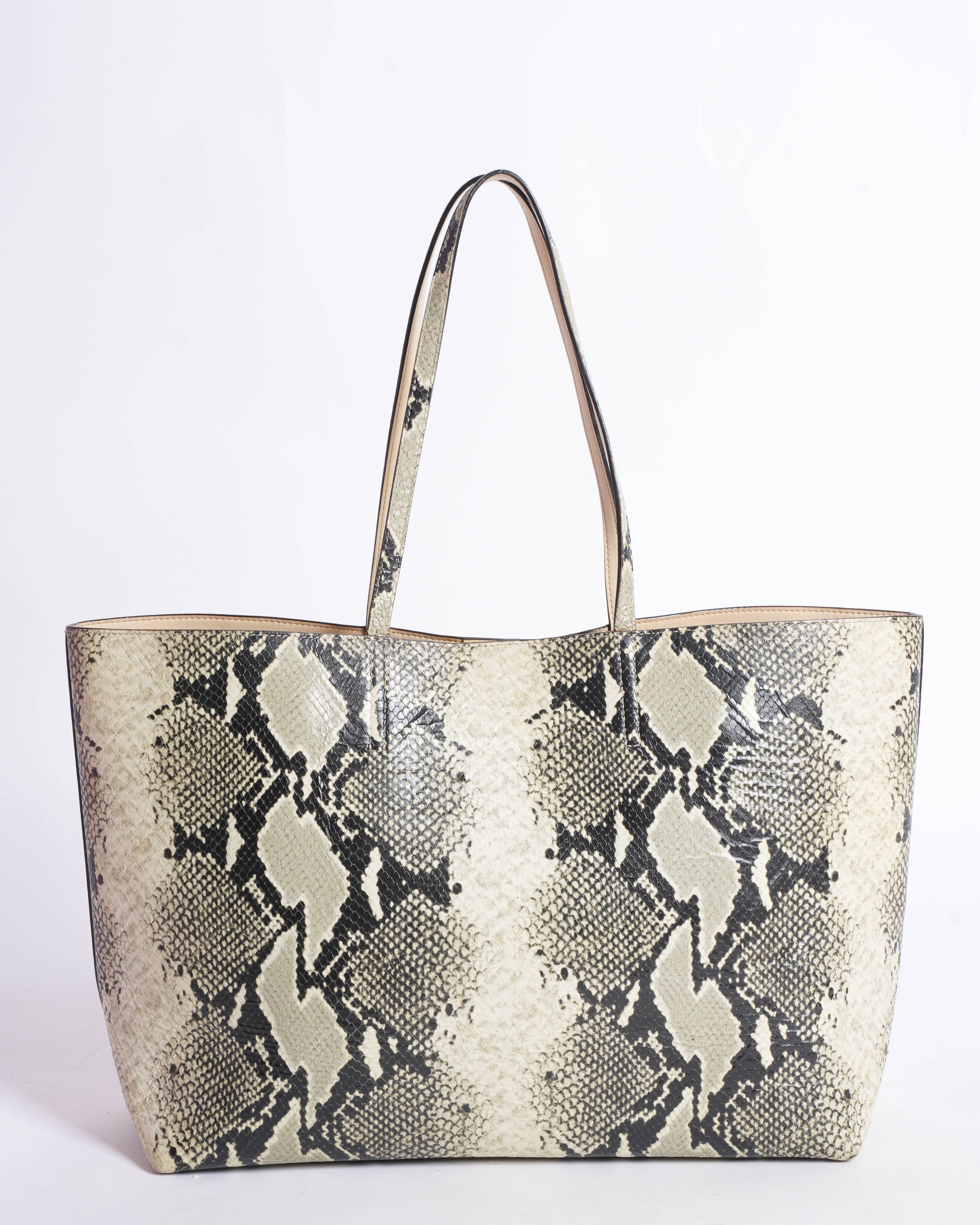 Jimmy choo reptilian large tote bag