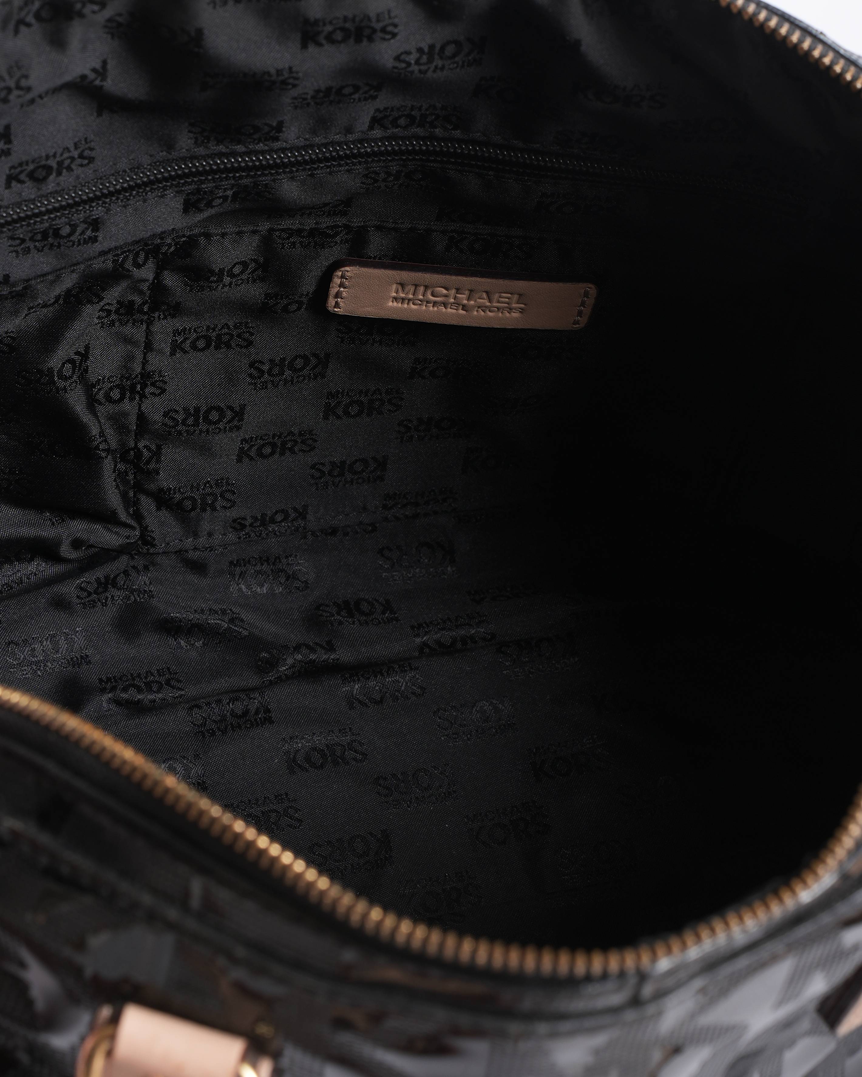 Michael Kors Black signature patent leather HandBag