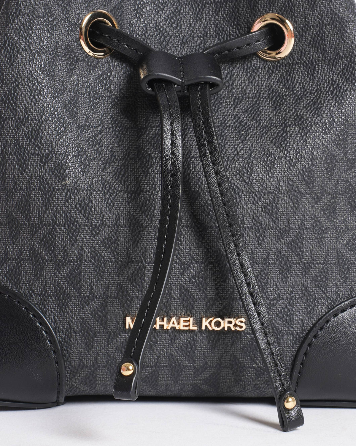 Michael Kors 
Black Mercer Logo Small Bucket Bag