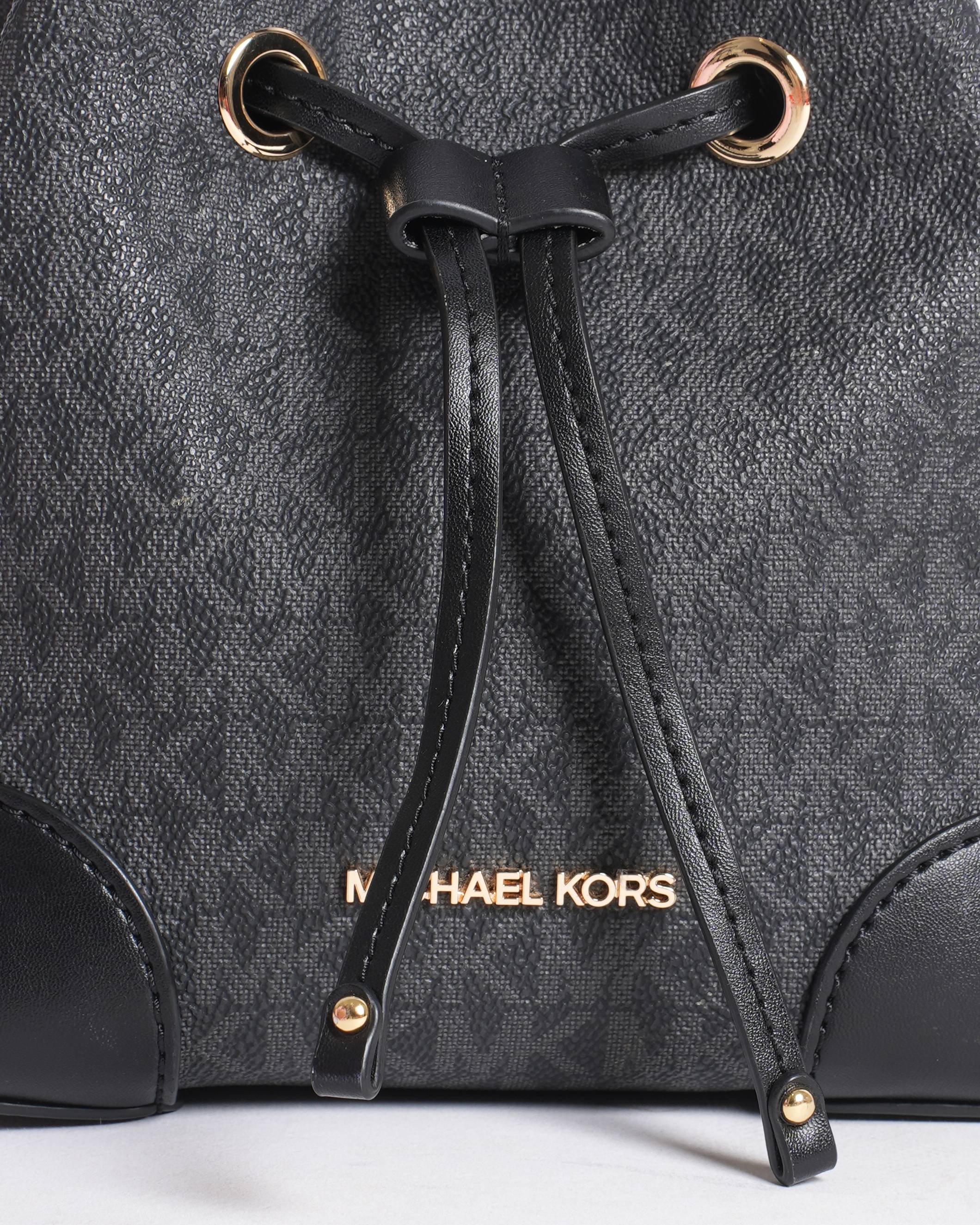 Michael Kors 
Black Mercer Logo Small Bucket Bag