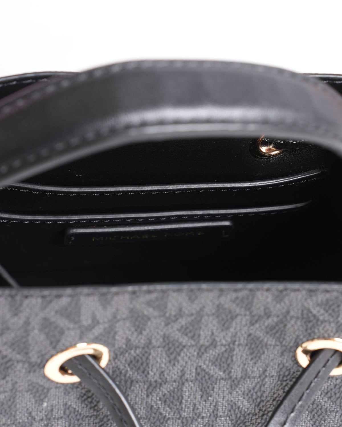 Michael Kors 
Black Mercer Logo Small Bucket Bag