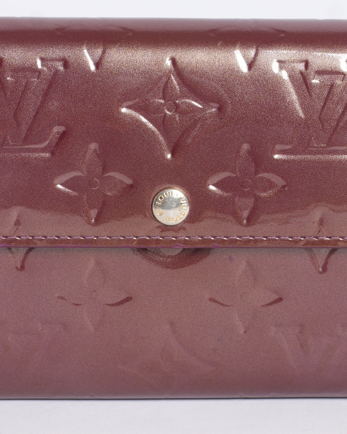 Louis Vuitton Monogram Snap Wallet In Patent Leather