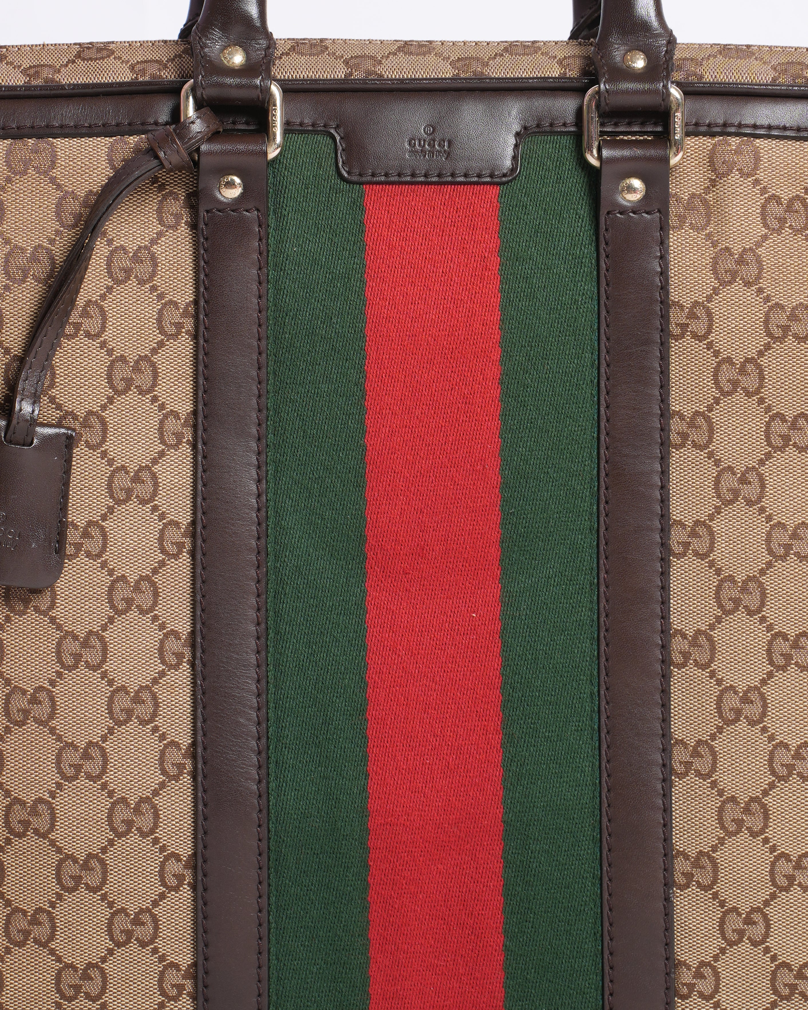 Gucci Ophidia GG Supreme Top Handle Bag - Authentic Pre-loved My