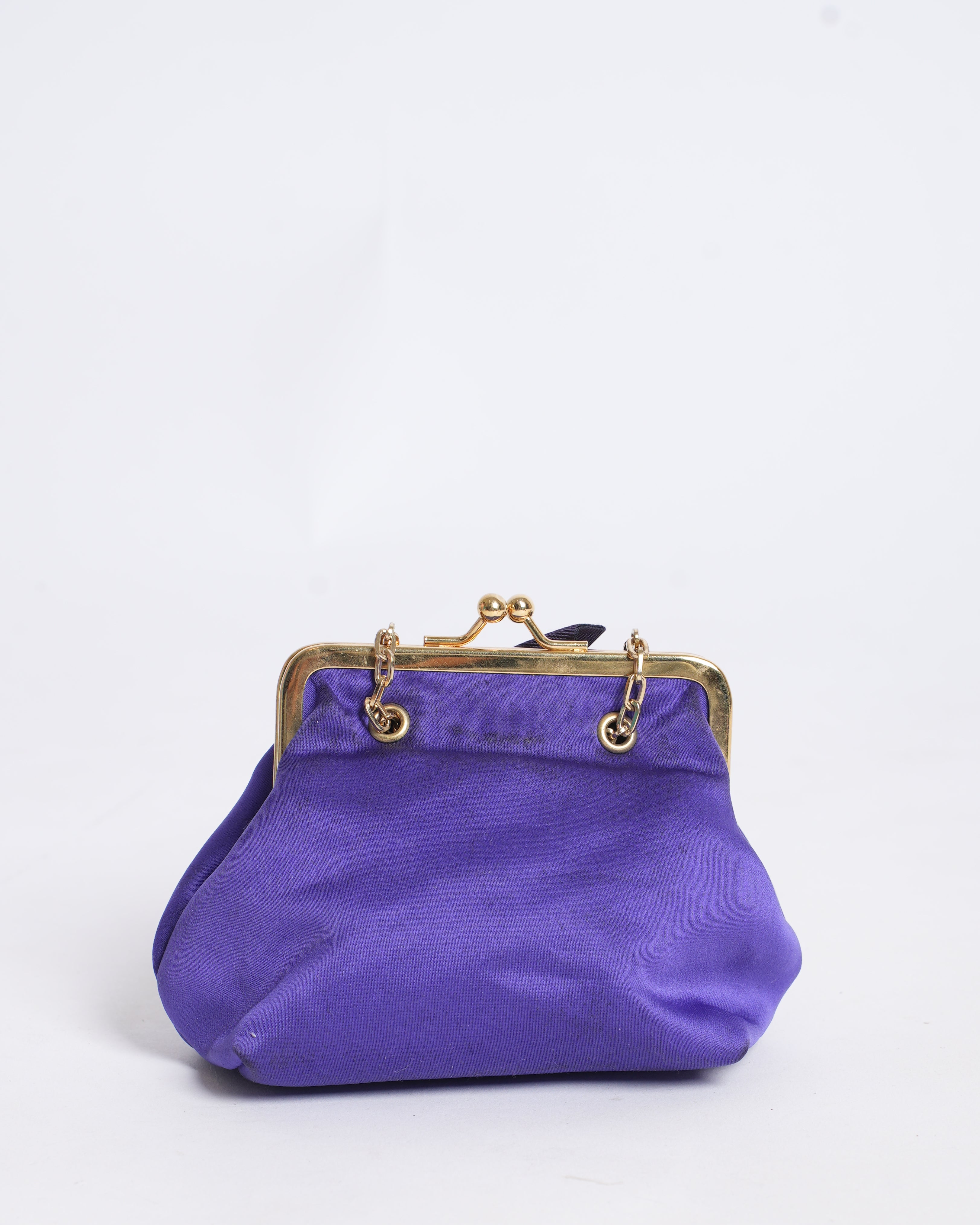 Vintage Furla Mini Clutch With Crossbody Chain