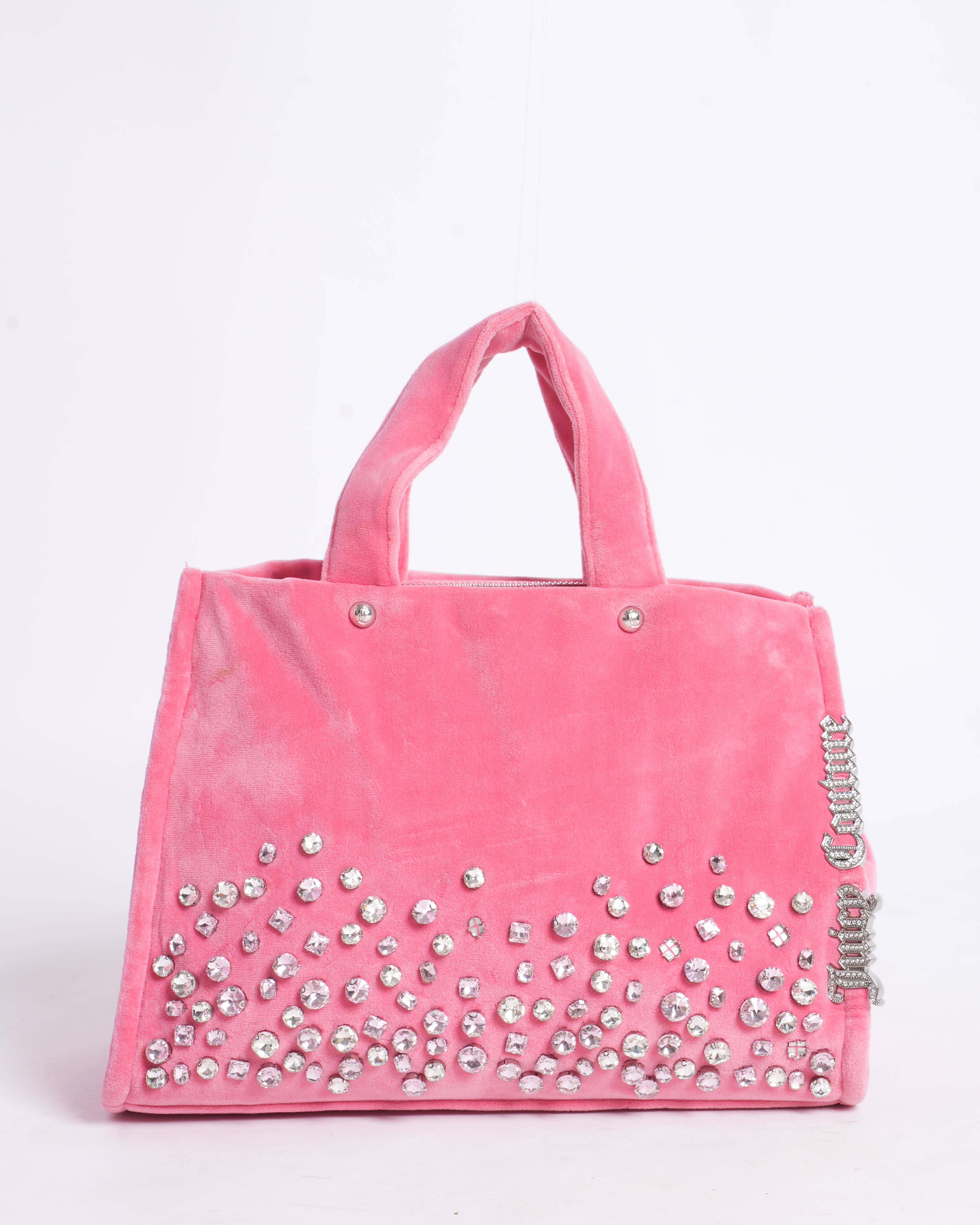 New Juicy Couture Medium Iris Tote In Peach Pink