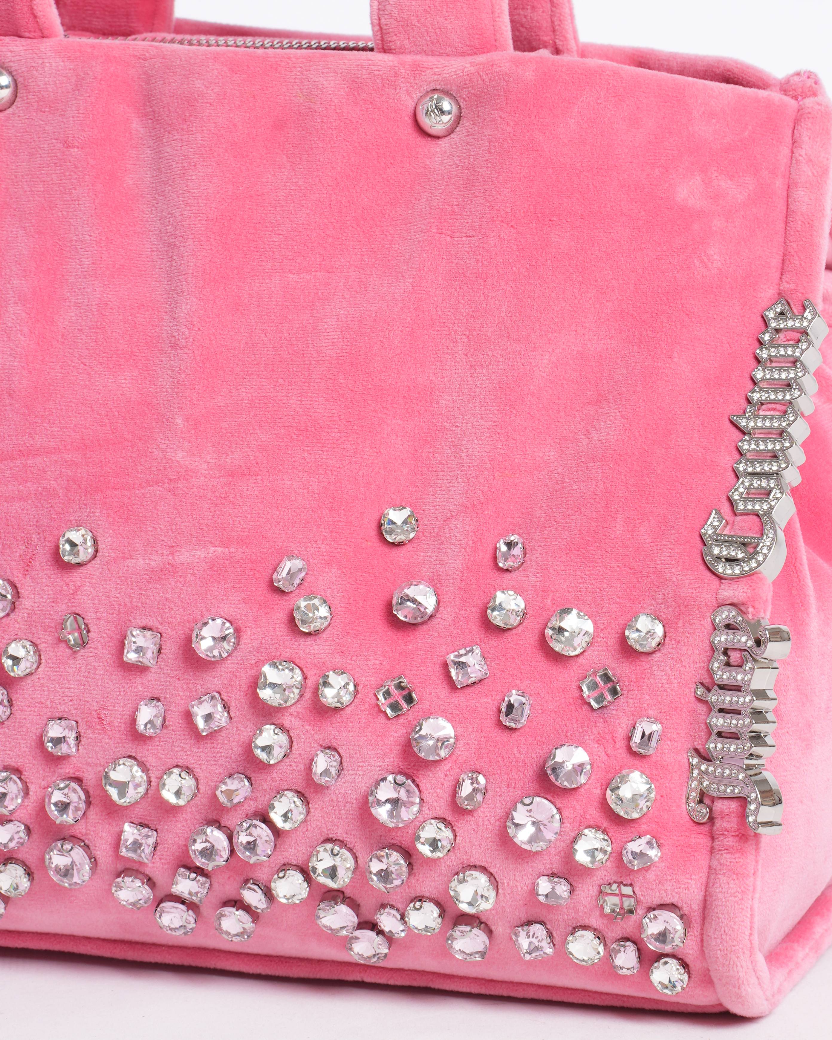 New Juicy Couture Medium Iris Tote In Peach Pink