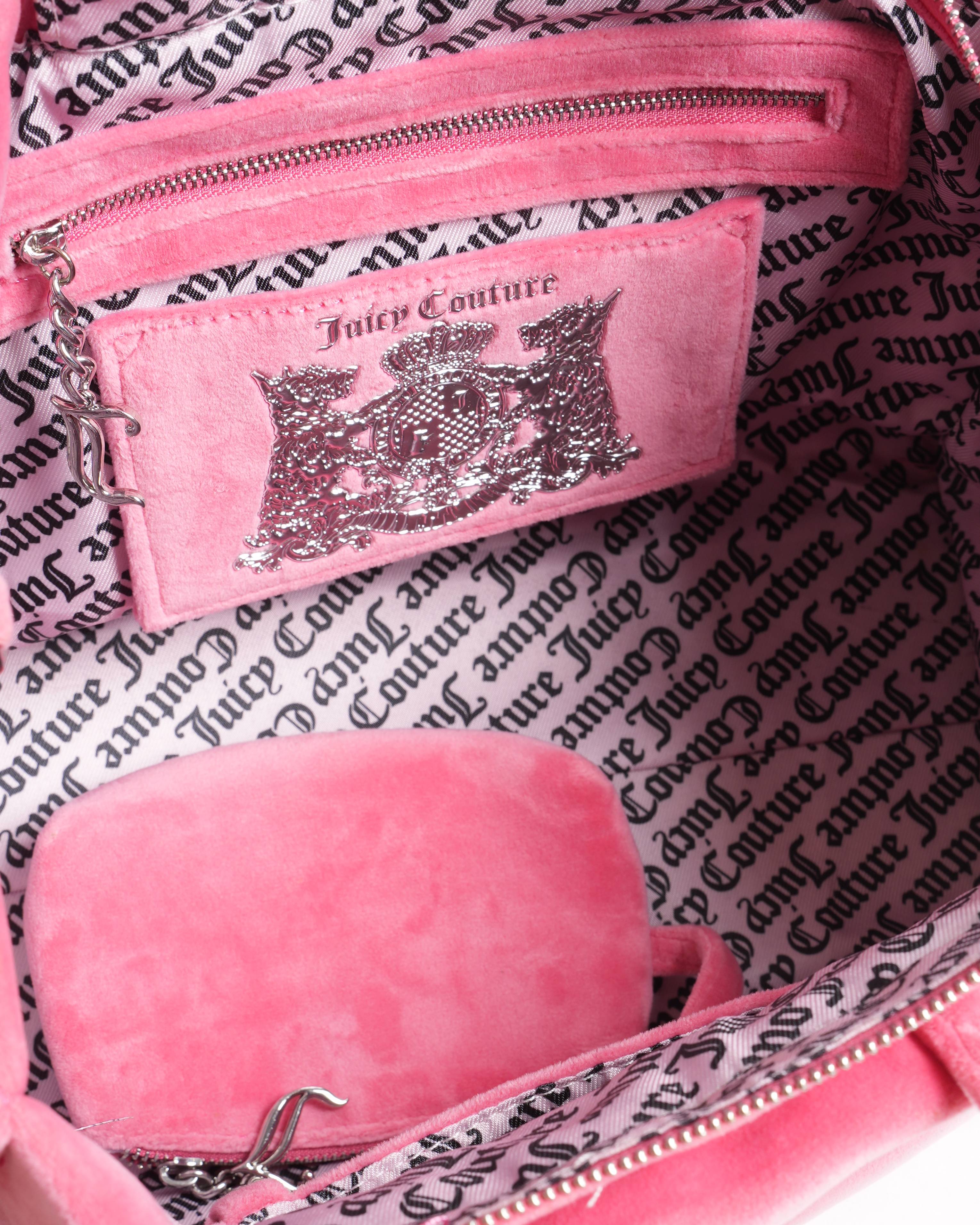 New Juicy Couture Medium Iris Tote In Peach Pink