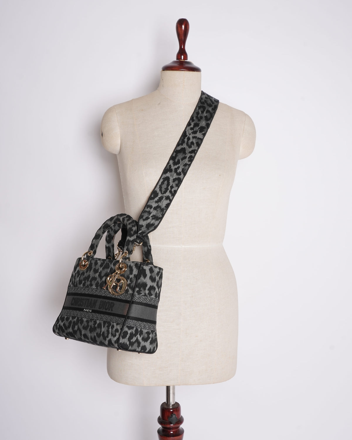 New Christian Dior 2021 Medium Mizza Lady Dior Bag