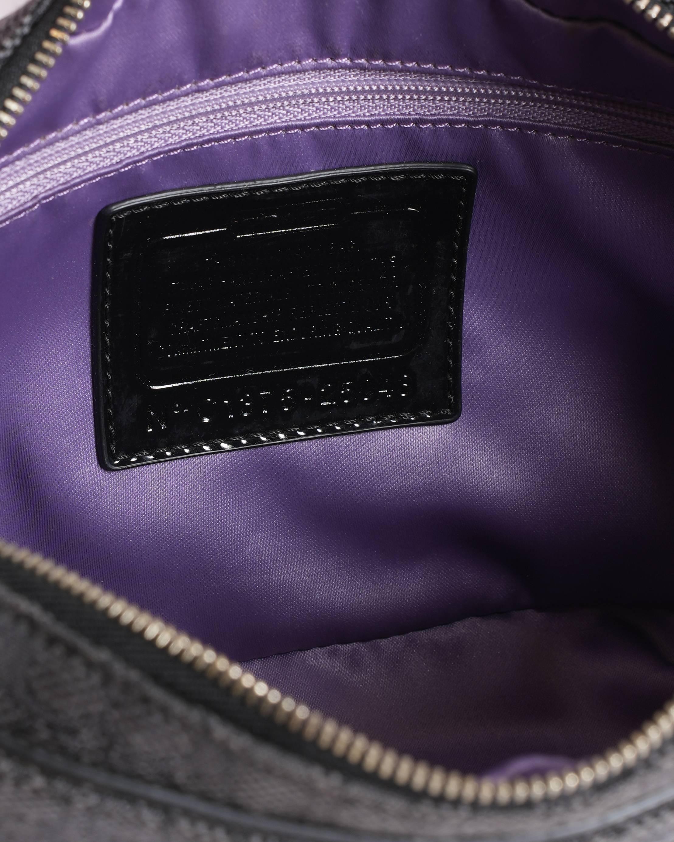 Coach Monogram Canvas & Leather Crossbody Bag In Black