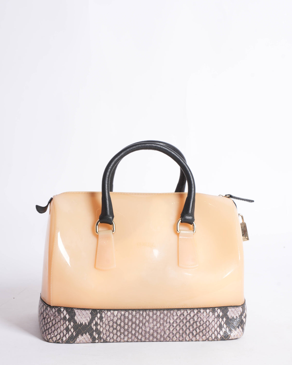 Furla Candy Bag with Leather & Python contrast