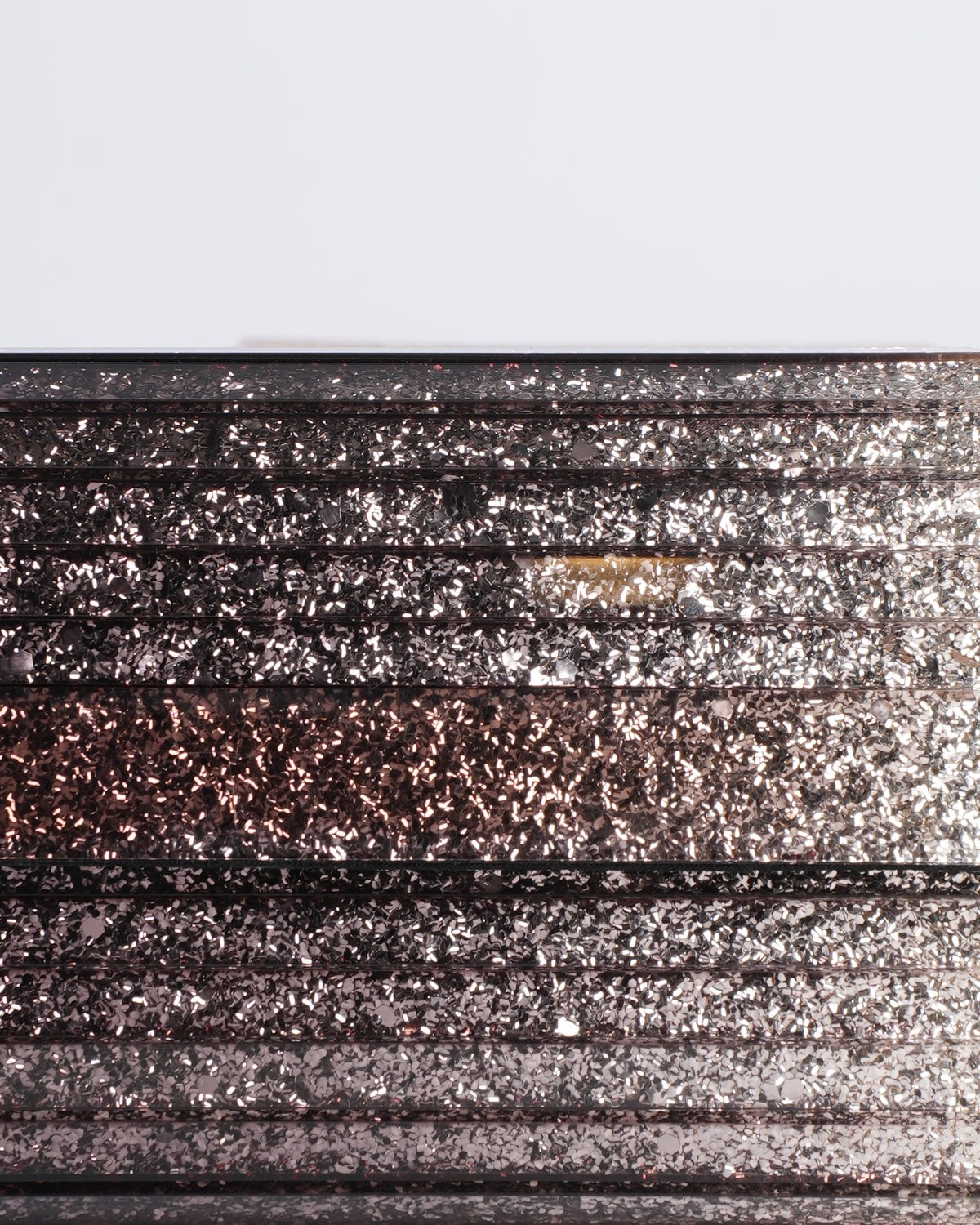 Jimmy Choo Acrylic Rectangular Glitter Clutch