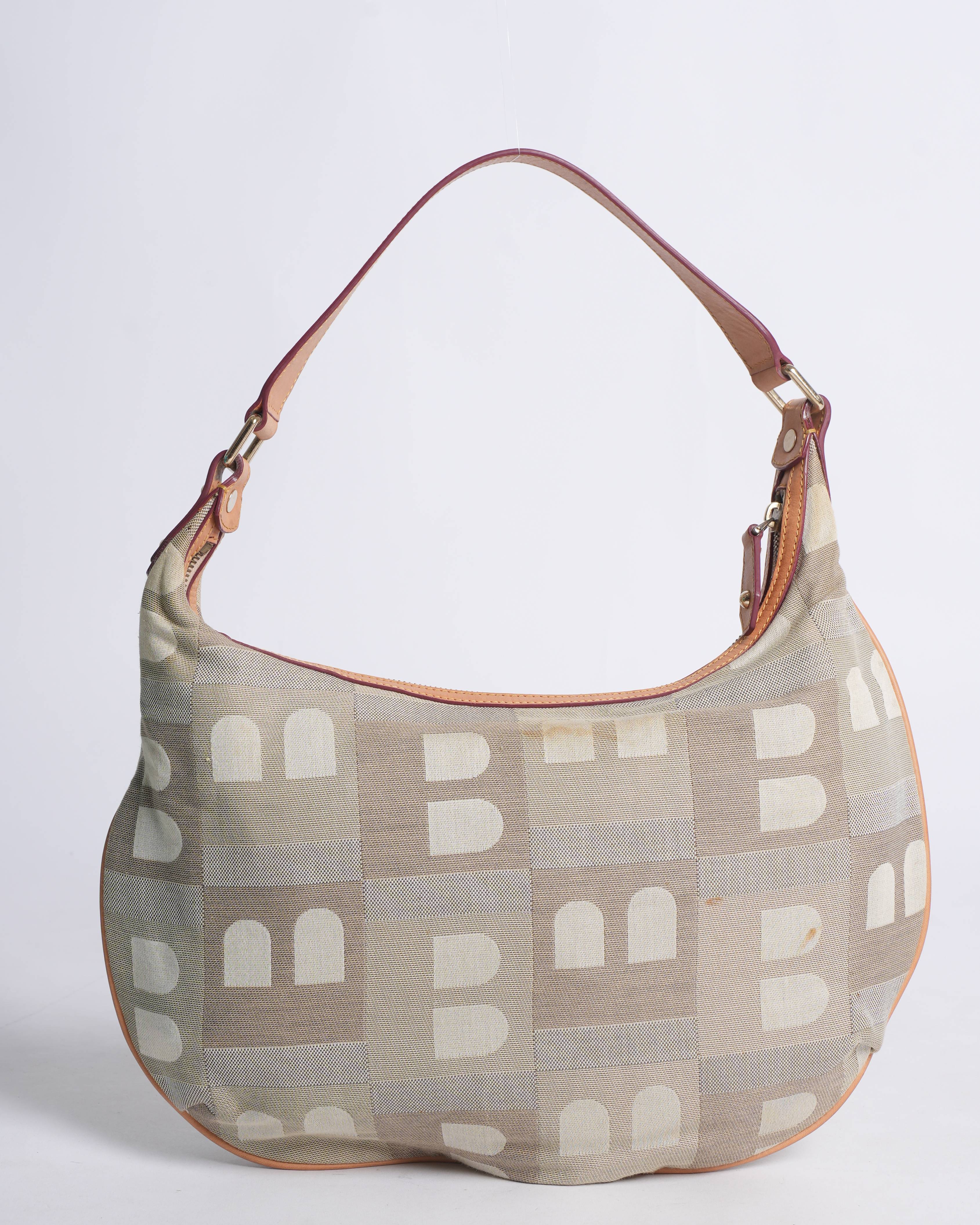 Bally vintage canvas shoulder bag