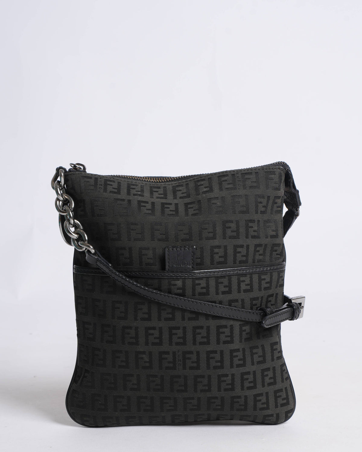Fendi 
Zucchino FF Crossbody Bag Vintage