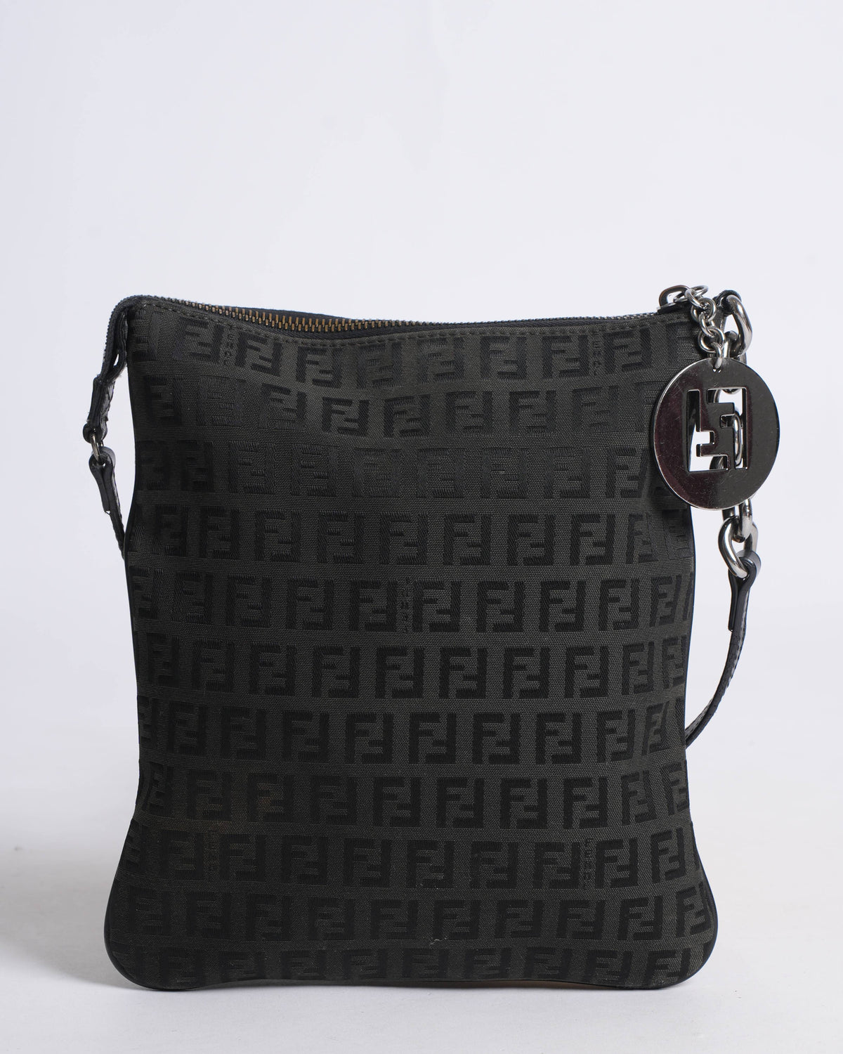 Fendi 
Zucchino FF Crossbody Bag Vintage