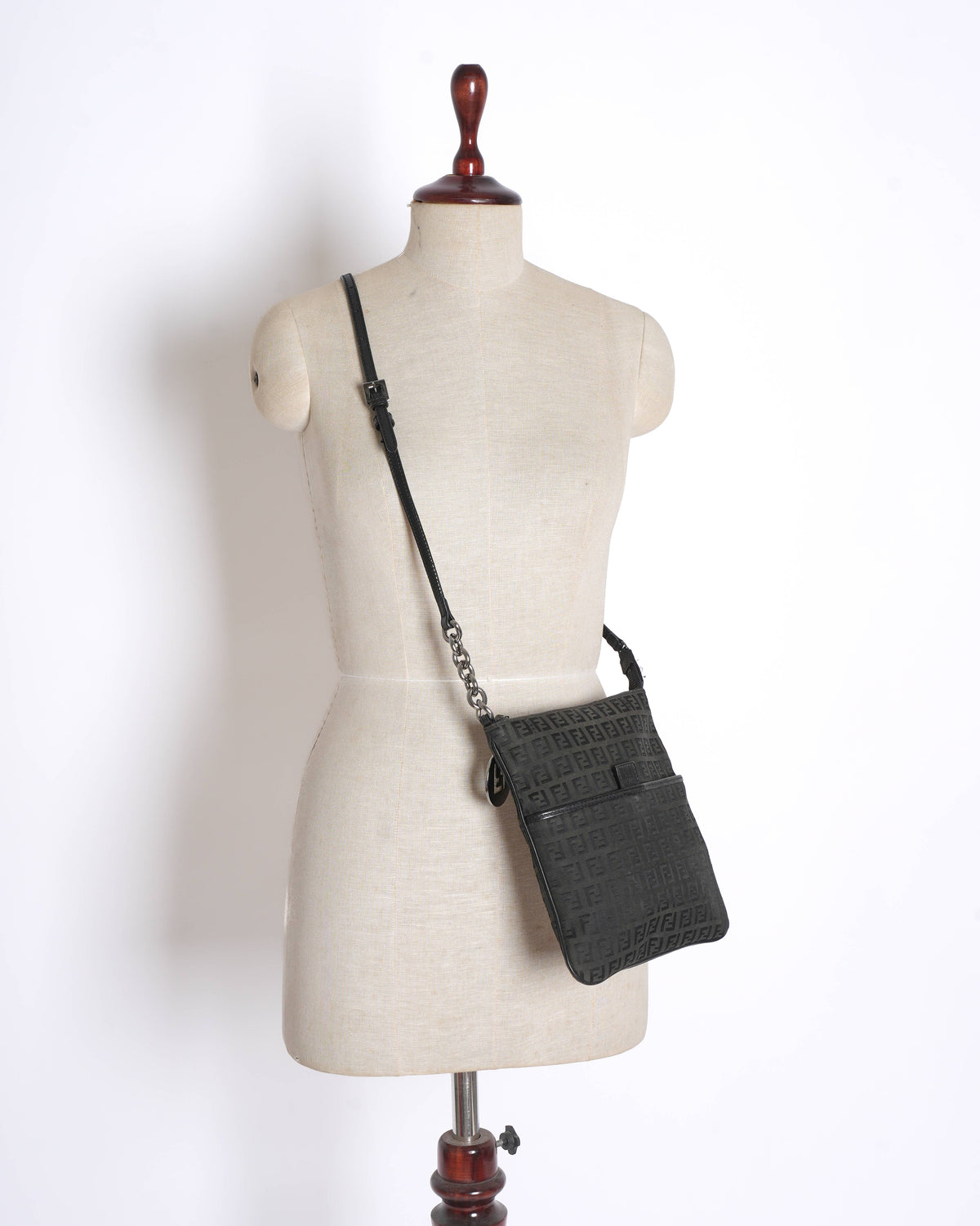 Fendi 
Zucchino FF Crossbody Bag Vintage