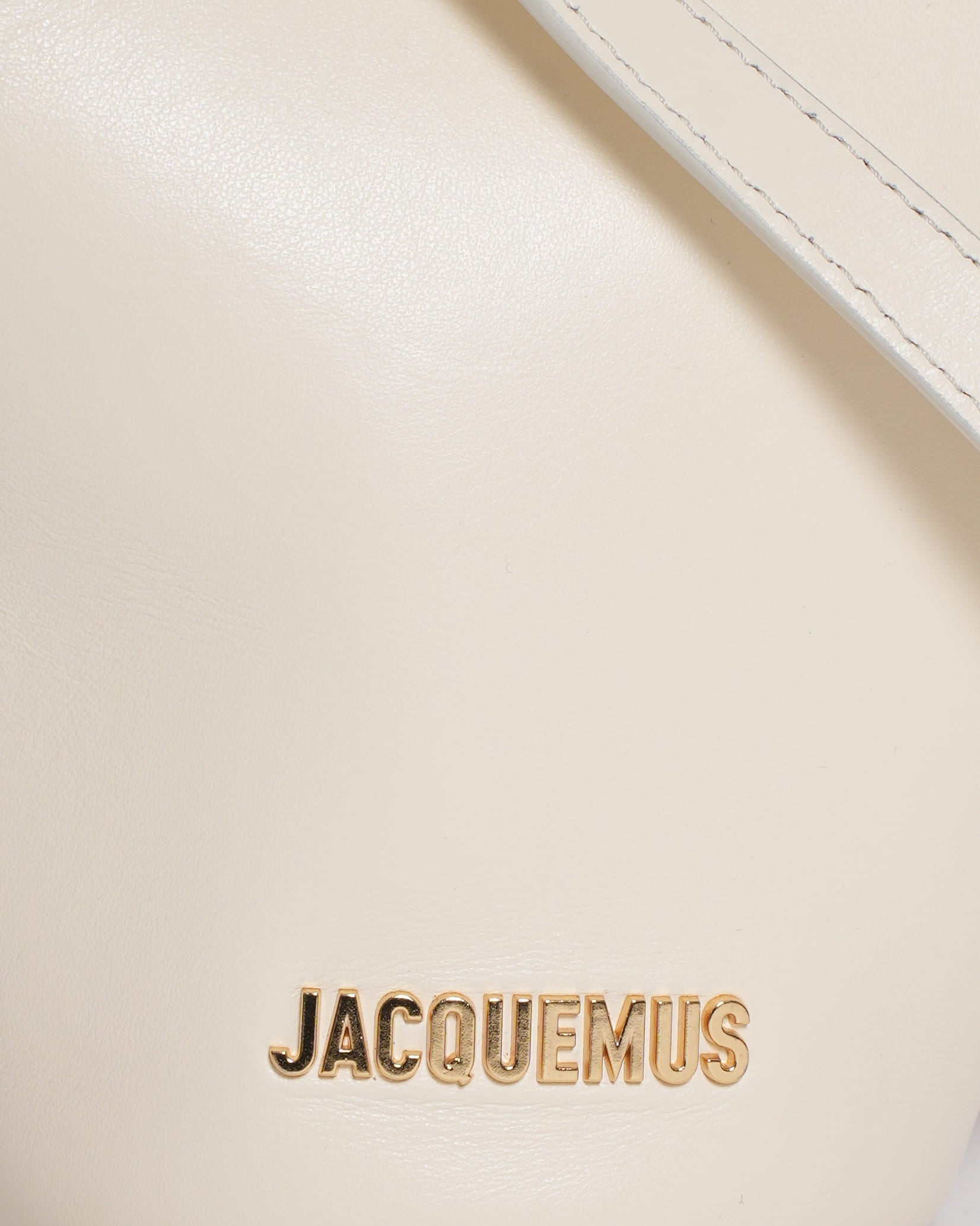 New Jacquemus Le Petit Bambola white leather bag