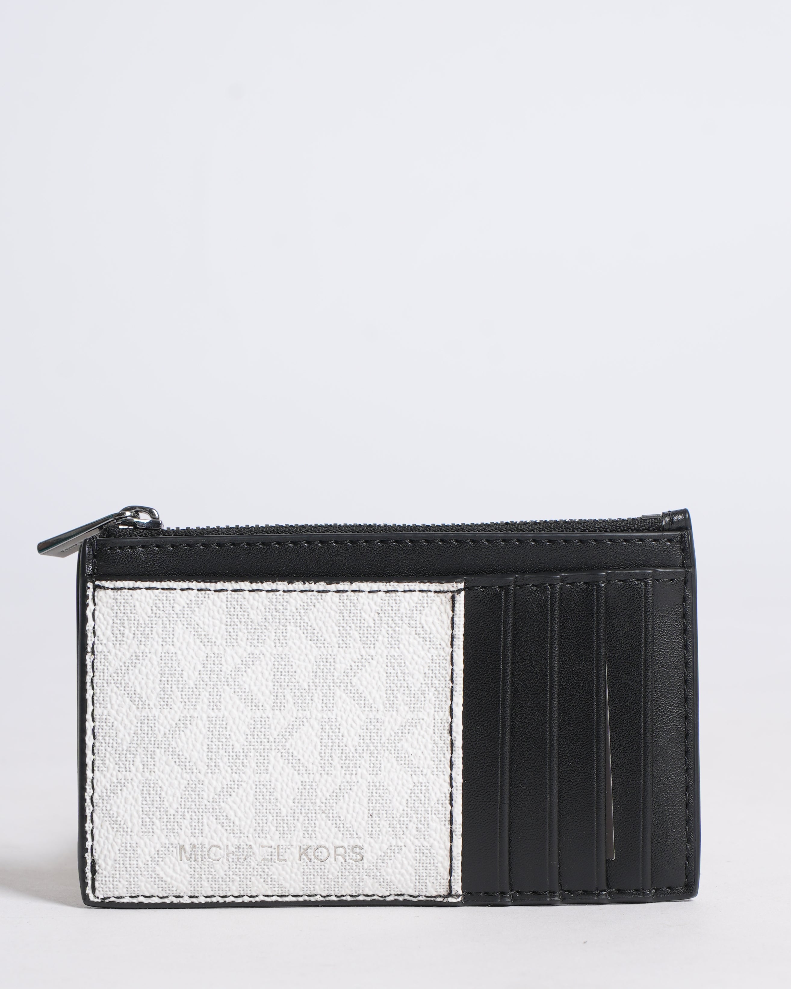 Michael Kors Card Holder in White and Black