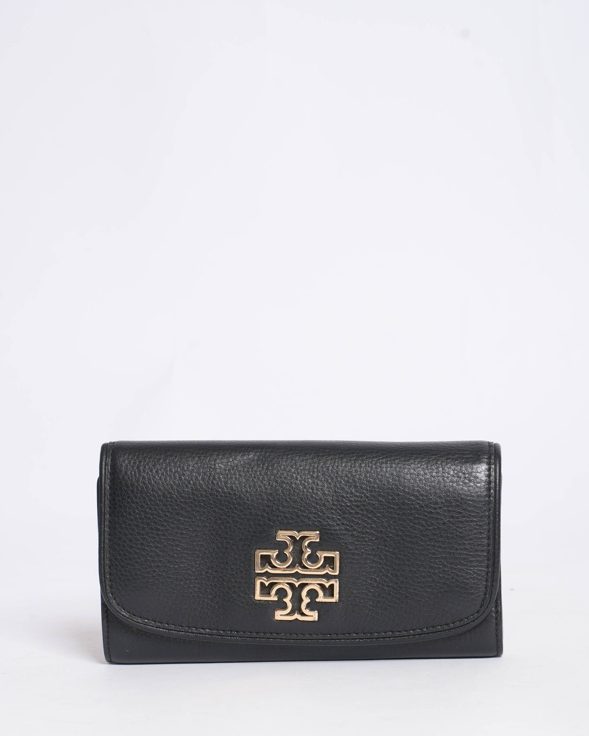 Tory Burch Flap Wallet In Black