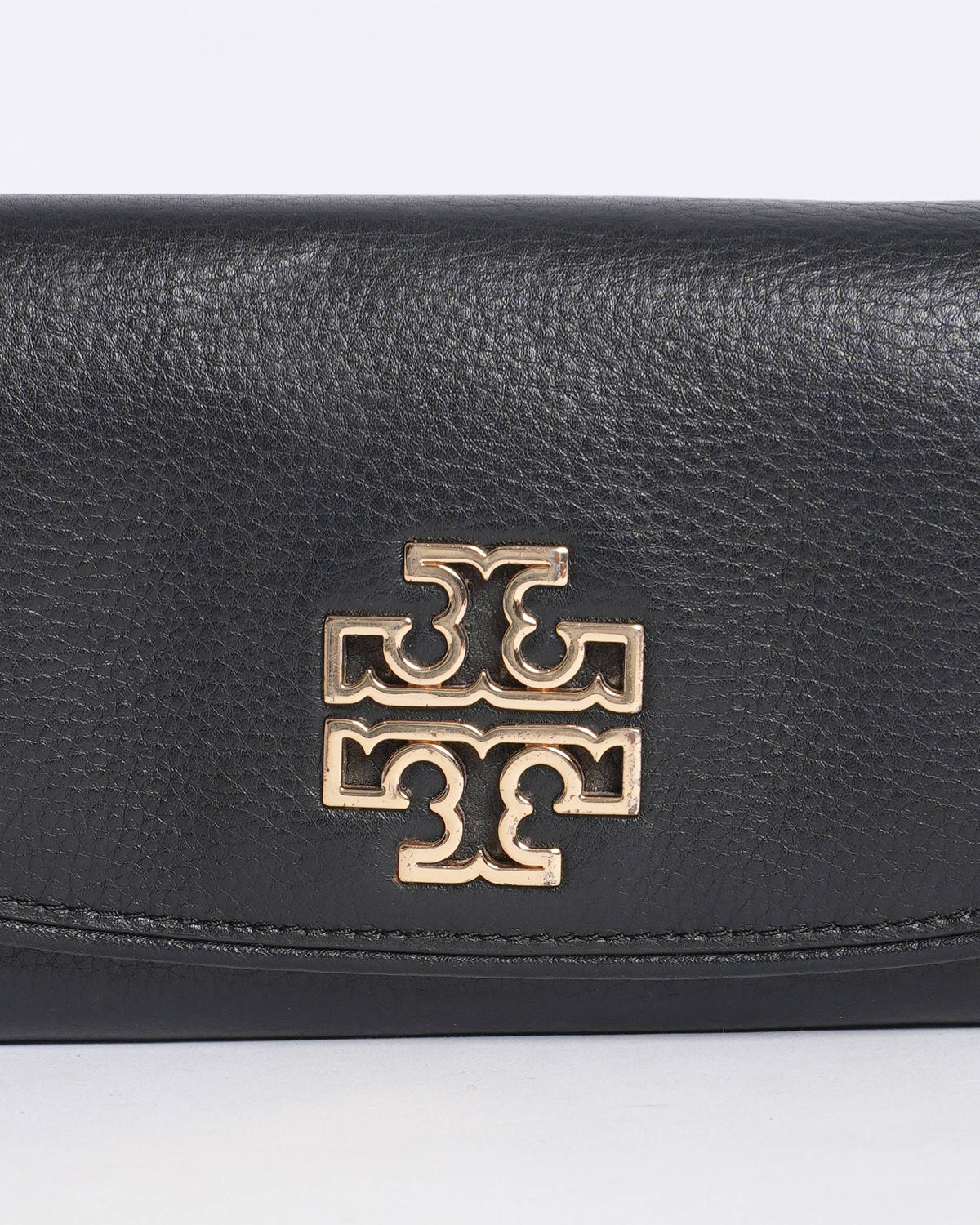 Tory Burch Flap Wallet In Black