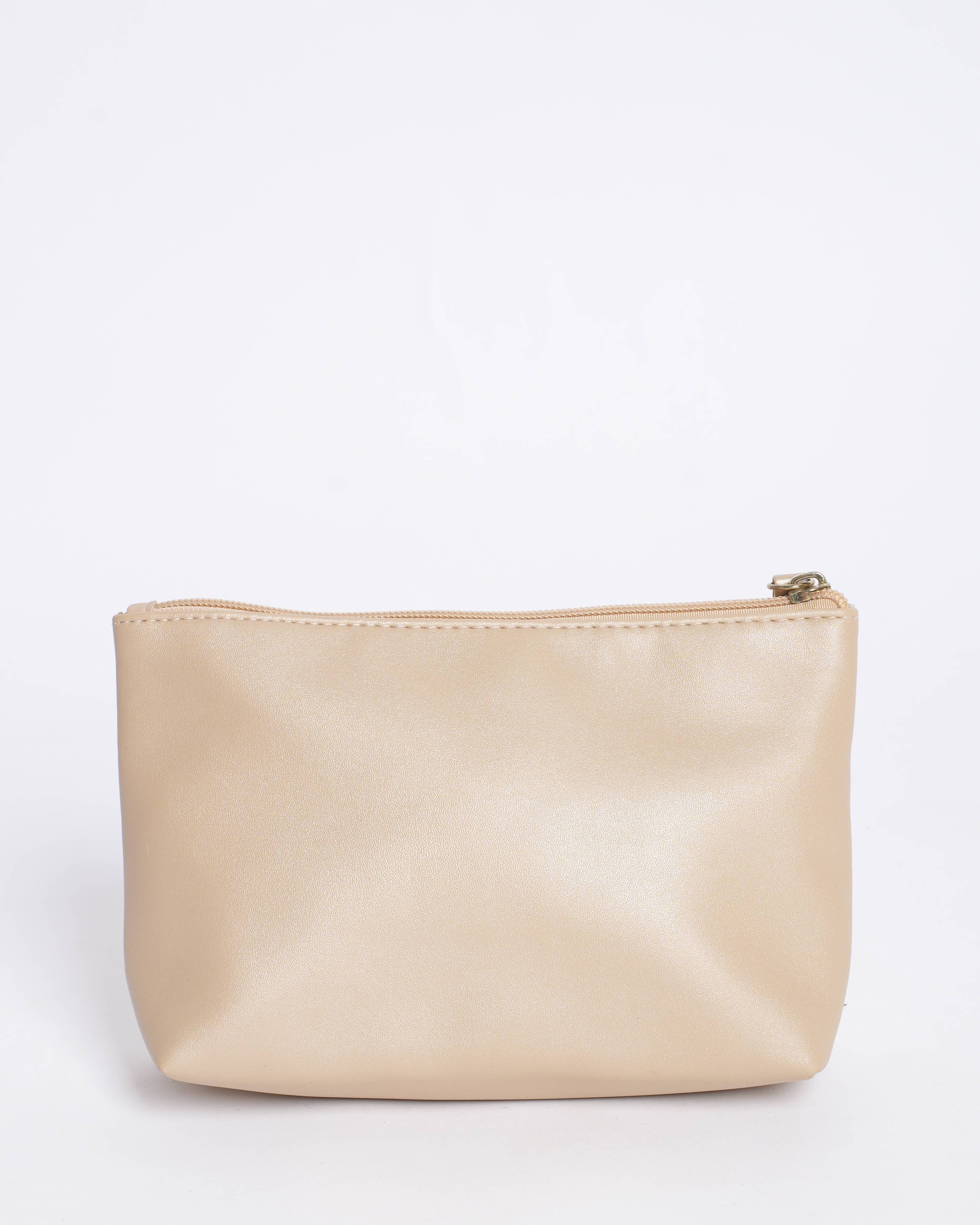 Bvlgari Golden Logo Enamel Pouch - Authentic Pre-loved My Almari