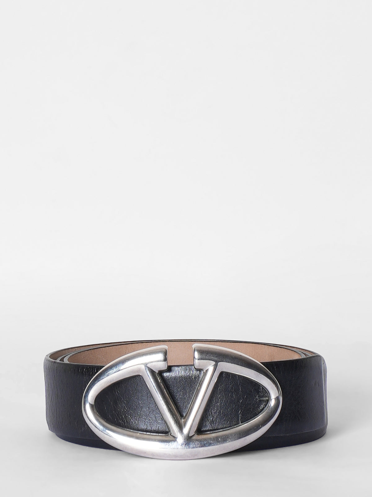Valentino Womens Patent Leather Belt