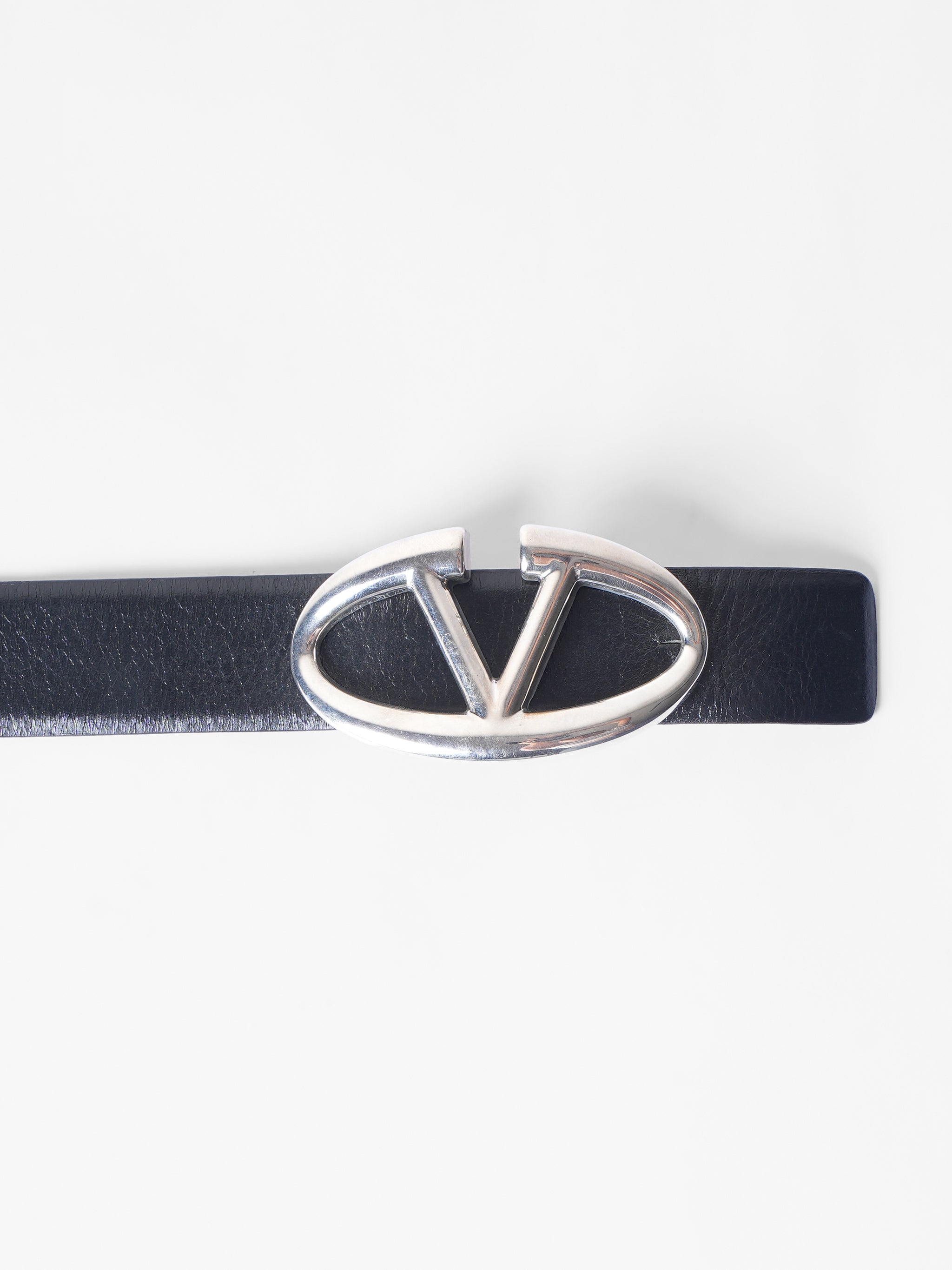 Valentino Womens Patent Leather Belt