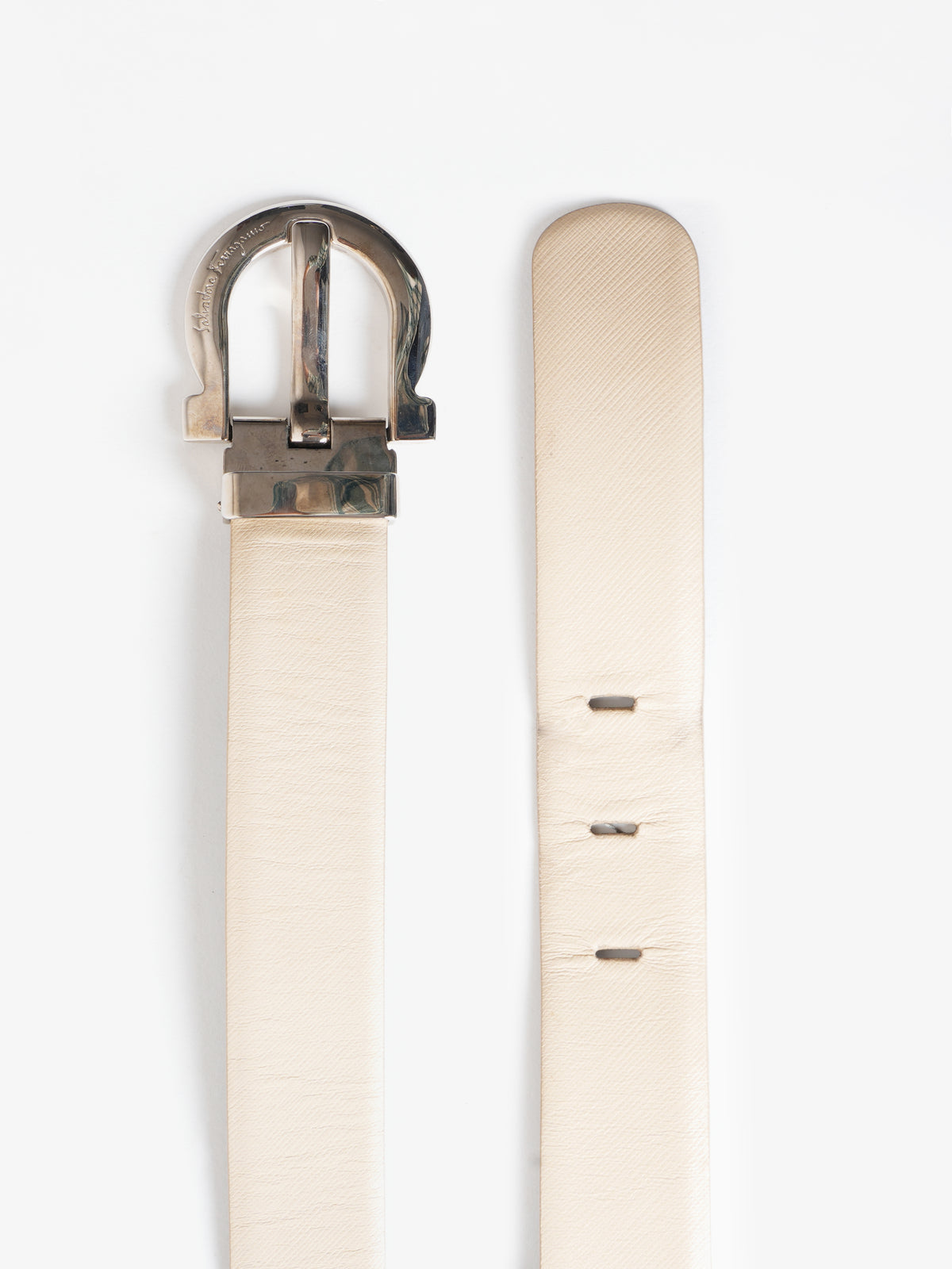 Salvatore Ferragamo Beige Belt