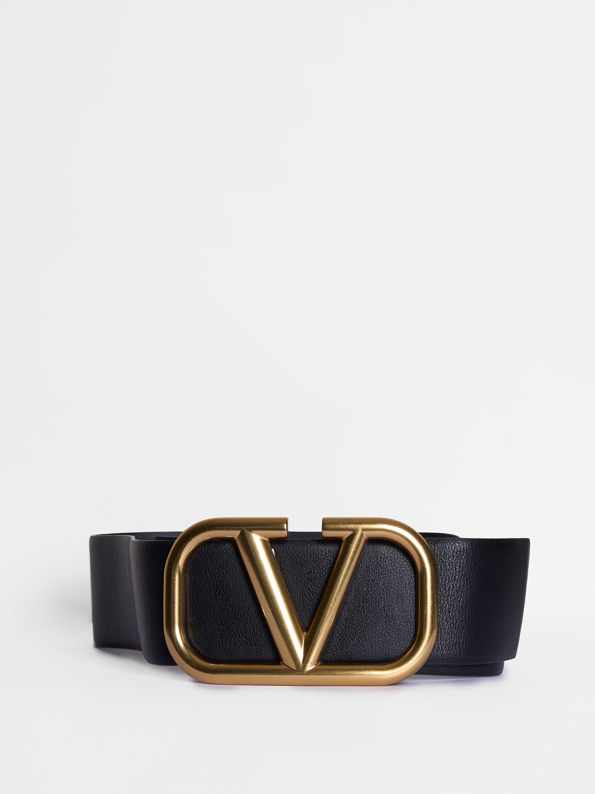 Valentino Leather 'V' Belt