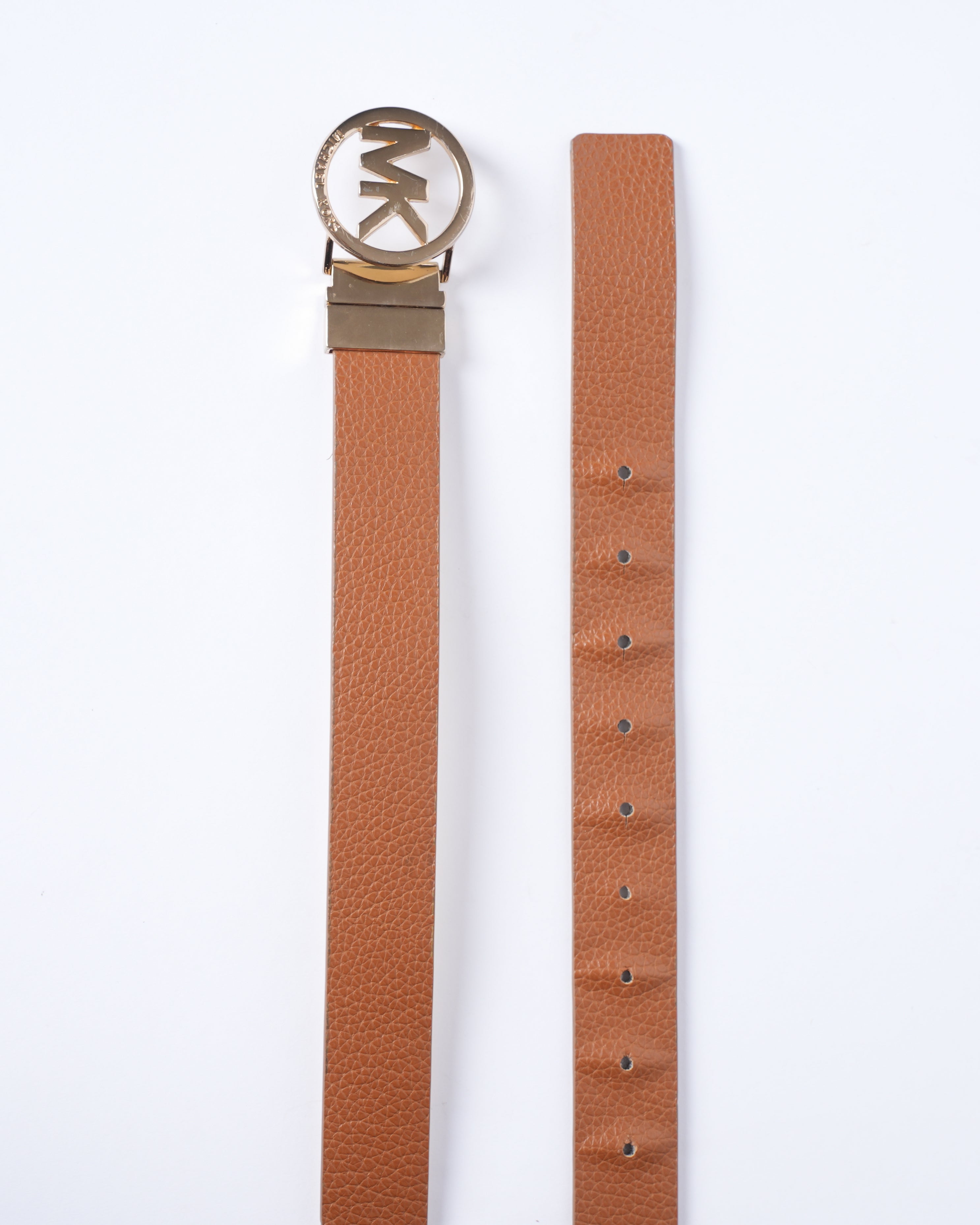 MK Brown Belt With Golden Buckle