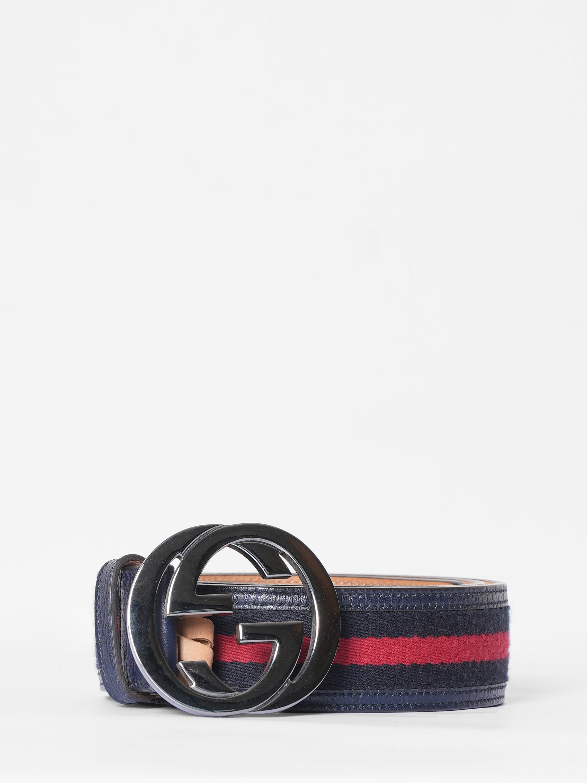 Gucci GG Interlock Blue Belt