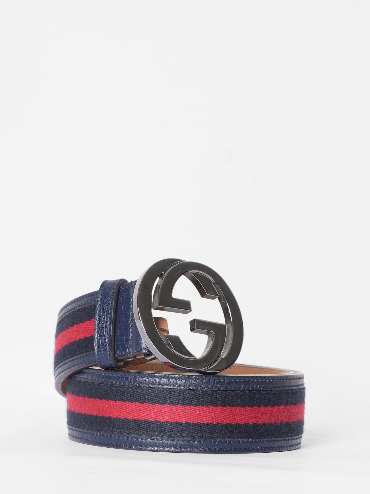 Gucci GG Interlock Blue Belt