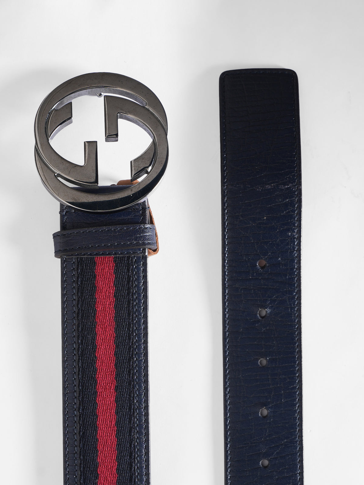 Gucci GG Interlock Blue Belt