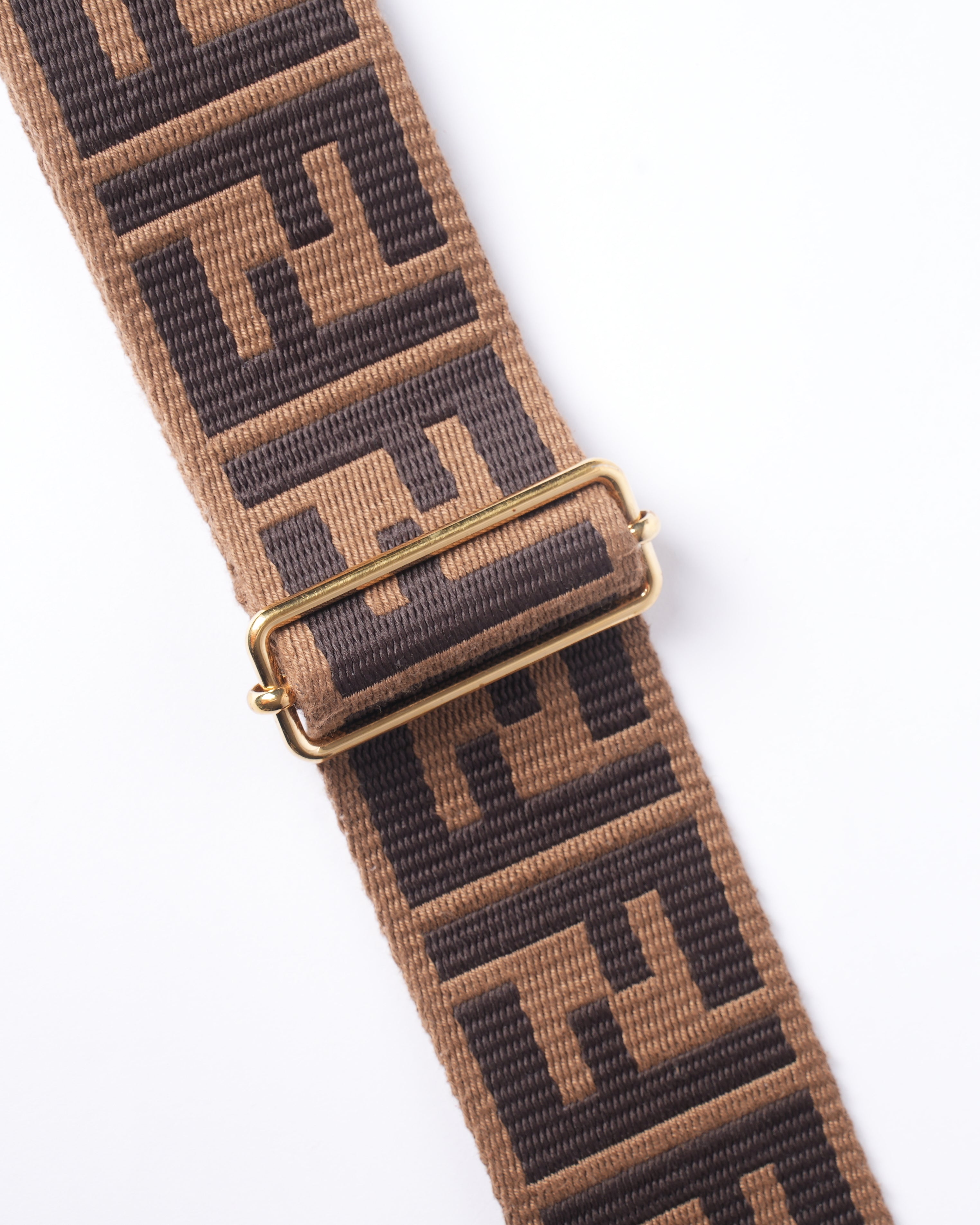 *New* Fendi 'Strap You' Brown Canvas Shoulder Strap