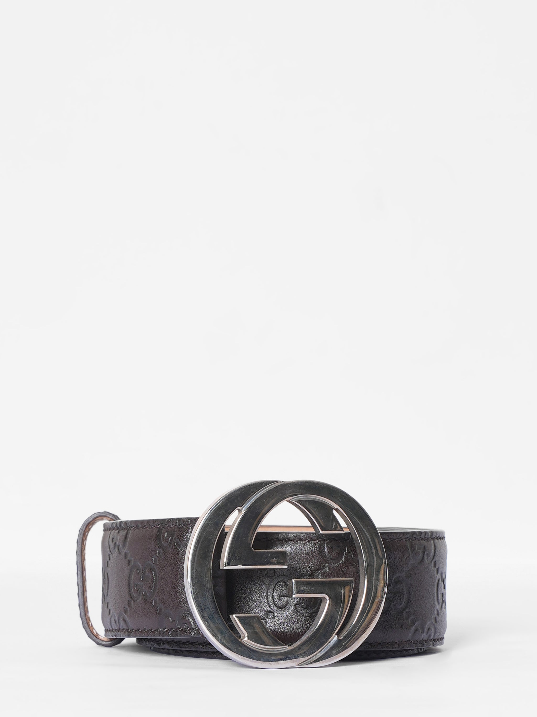 Gucci GG Interlock Brown Belt