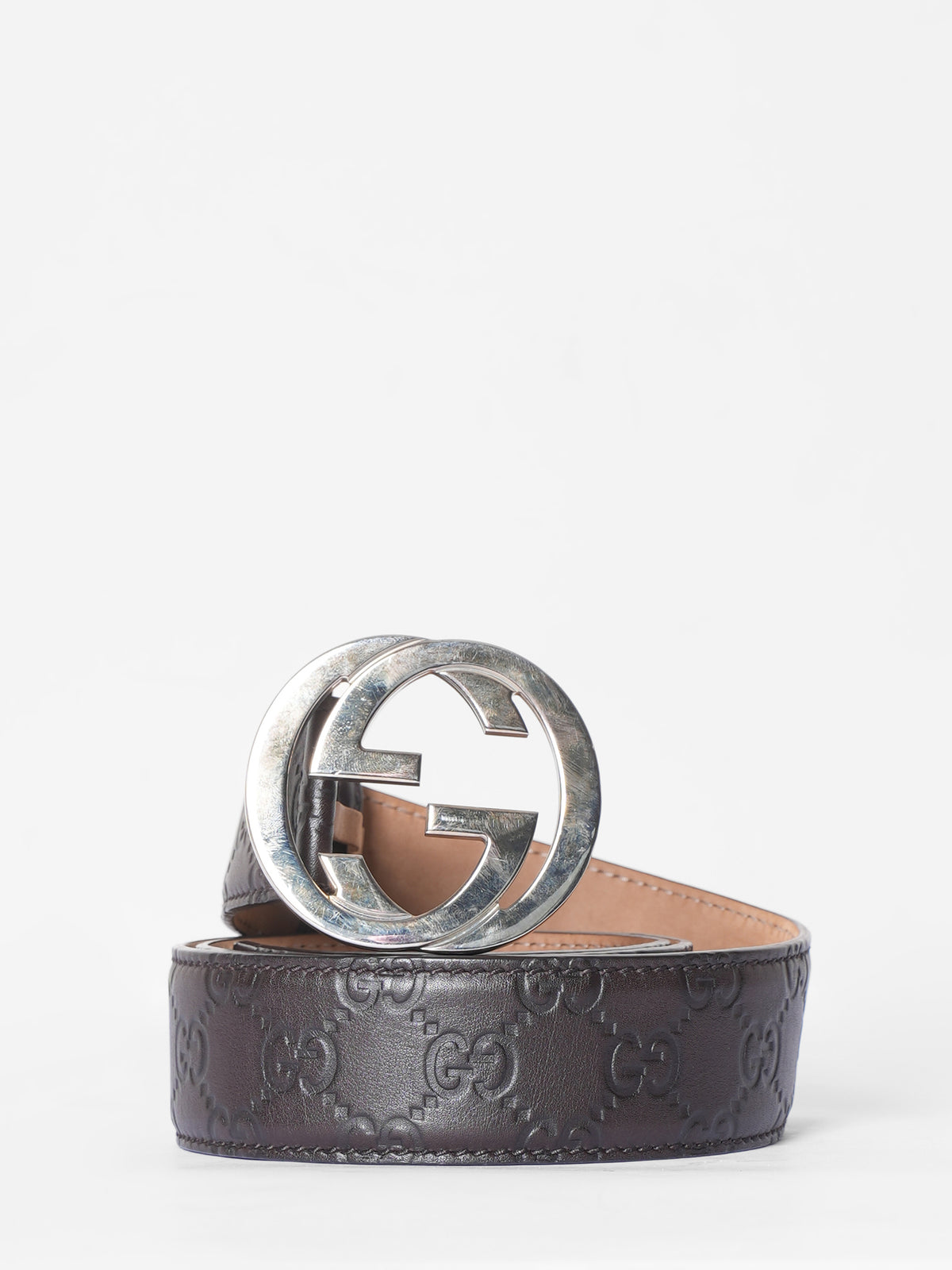 Gucci GG Interlock Brown Belt