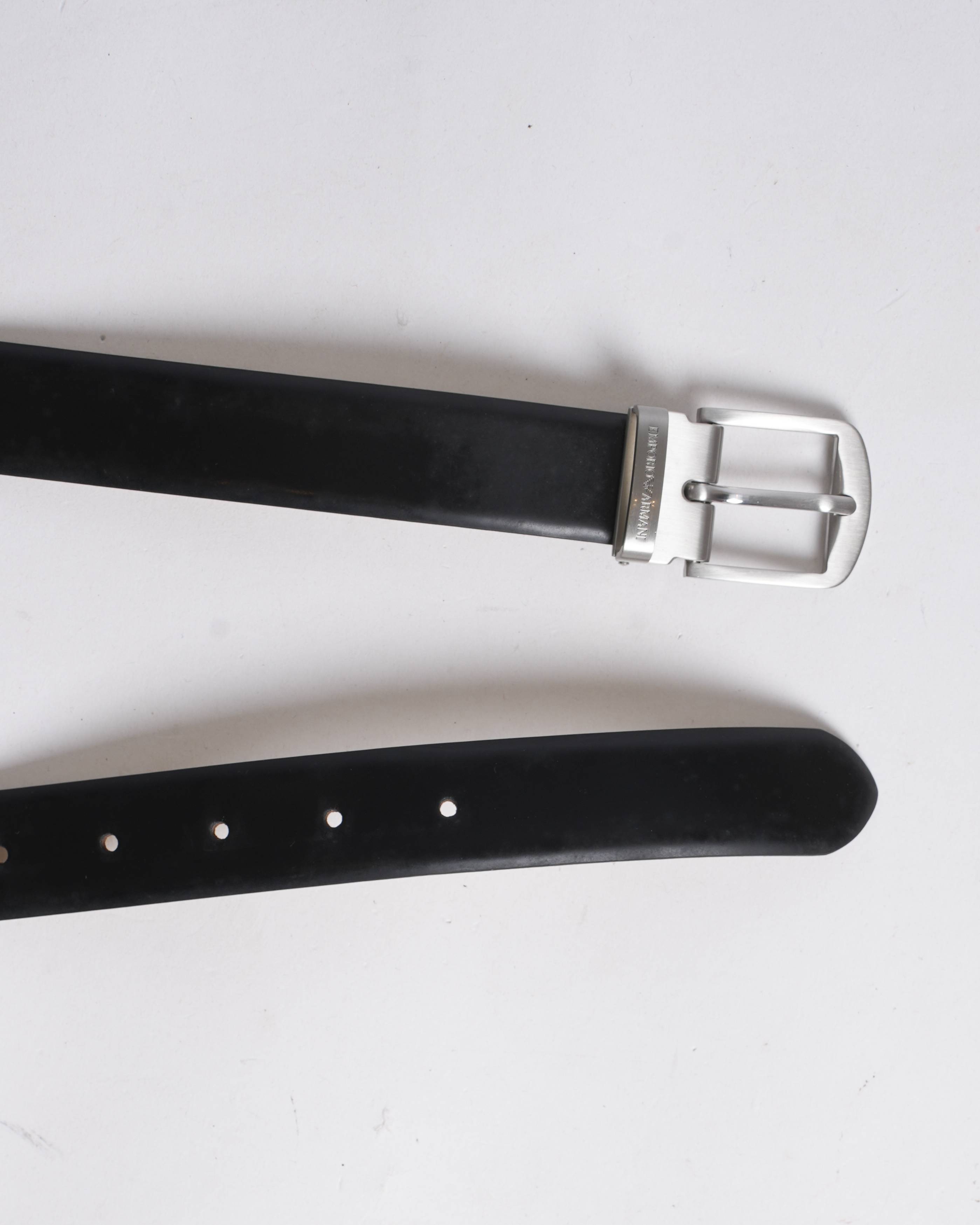 Emporio Armani Men's Buckle Belt In Black