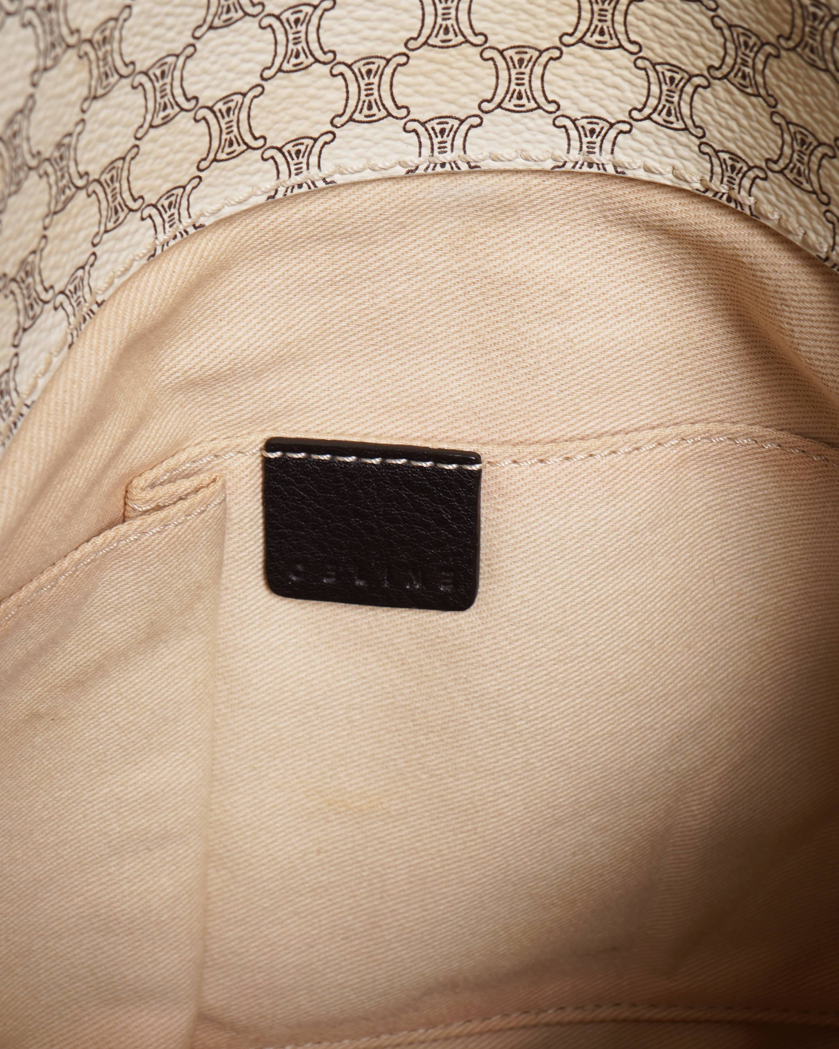 Celine Macadam Canvas & Leather tote bag