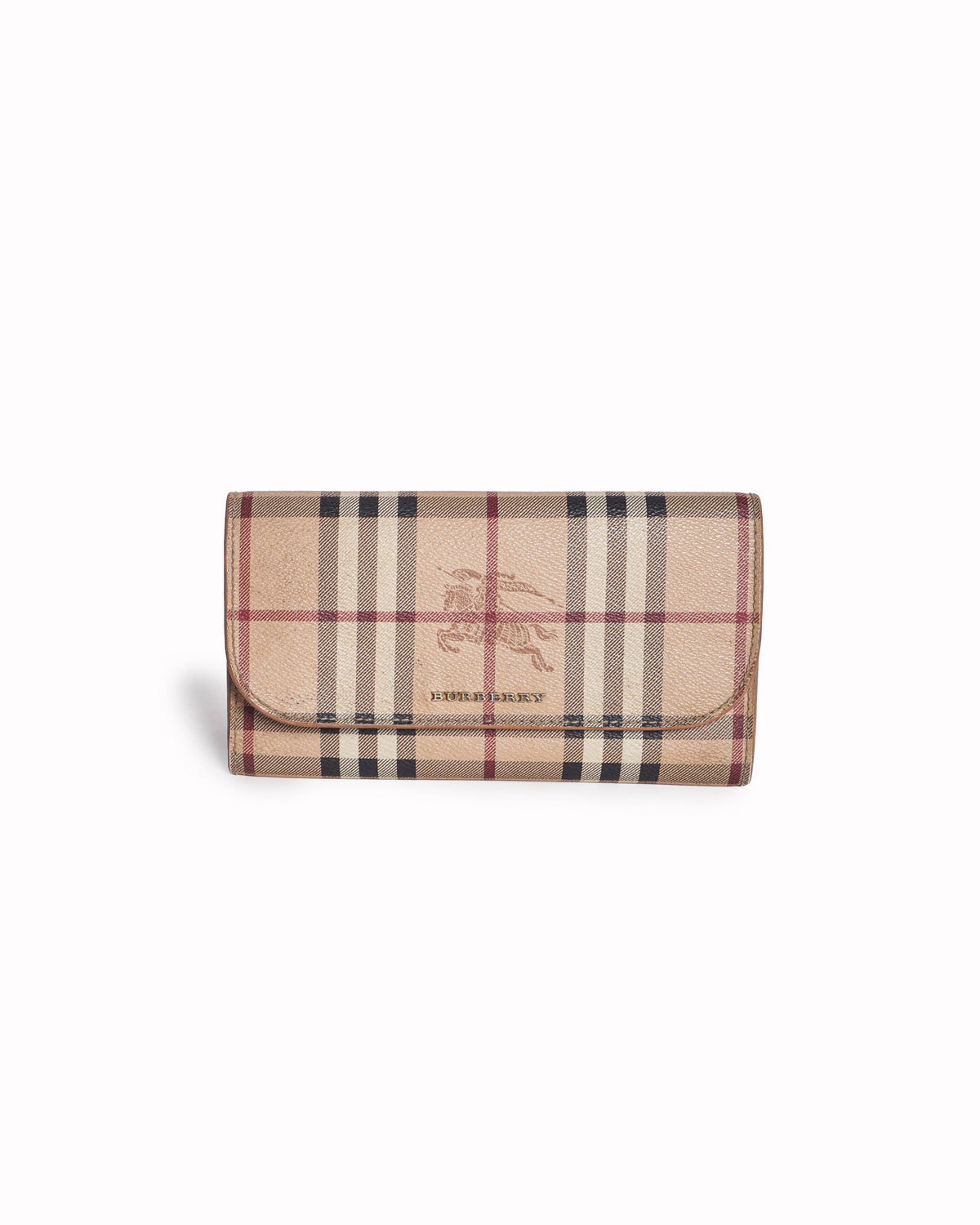Burberry Haymarket Check Continental Flap Wallet