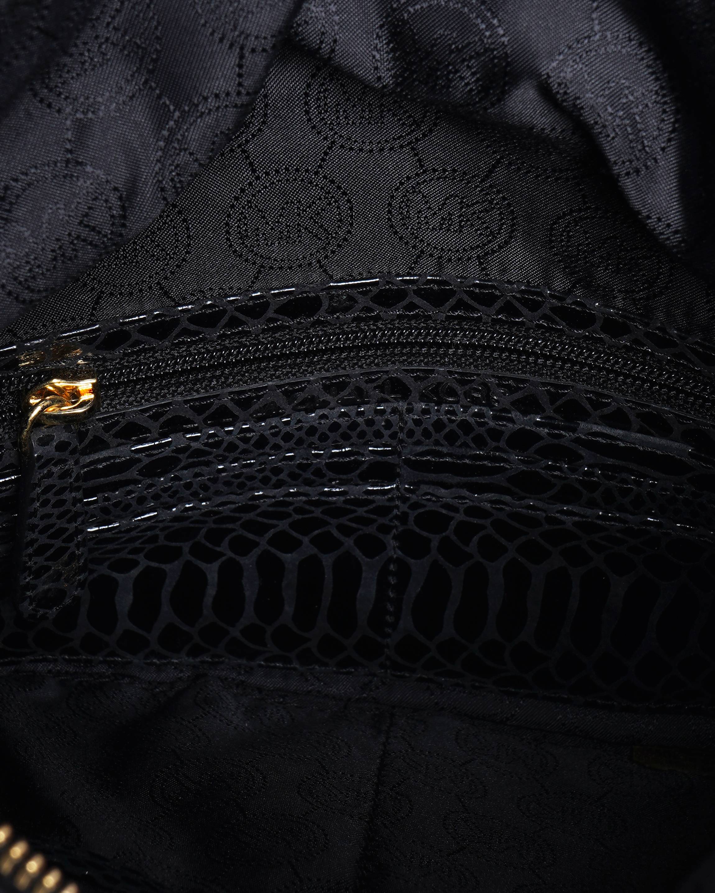 Michael Kors Python-Embossed Leather Shoulder Bag