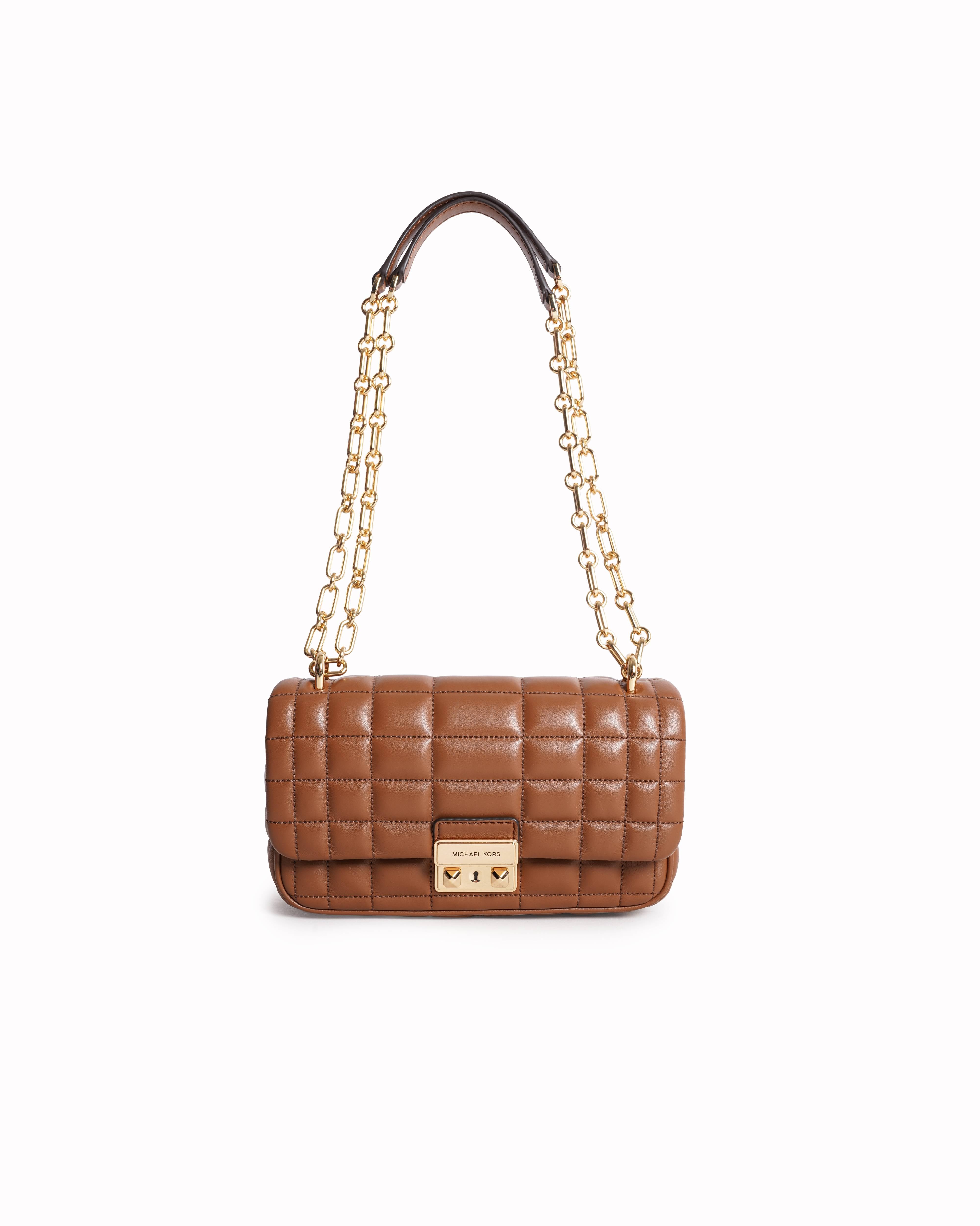 Michael Kors Quilted Shoulder Bag In Brown