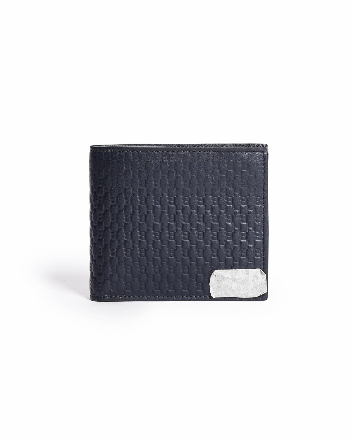 BOSS Black Monogram Embossed Leather Bifold Wallet