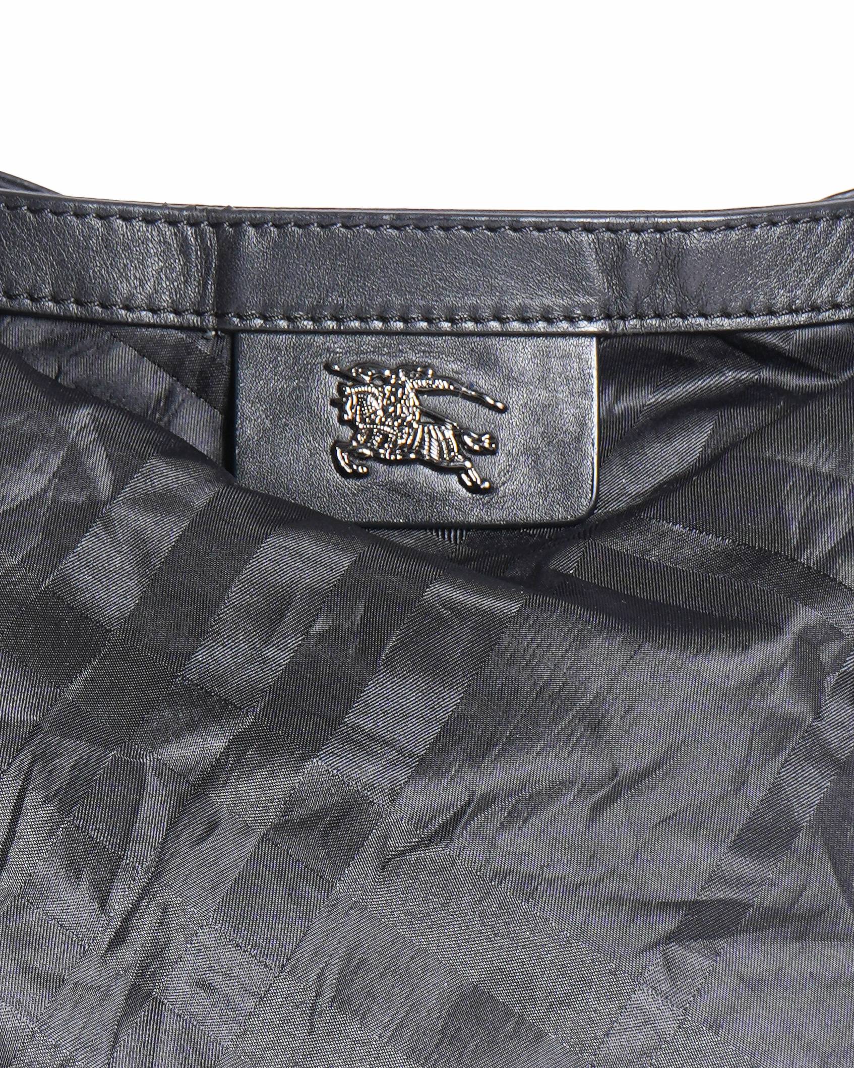 Burberry Black Nylon and Leather Buckleigh Tote