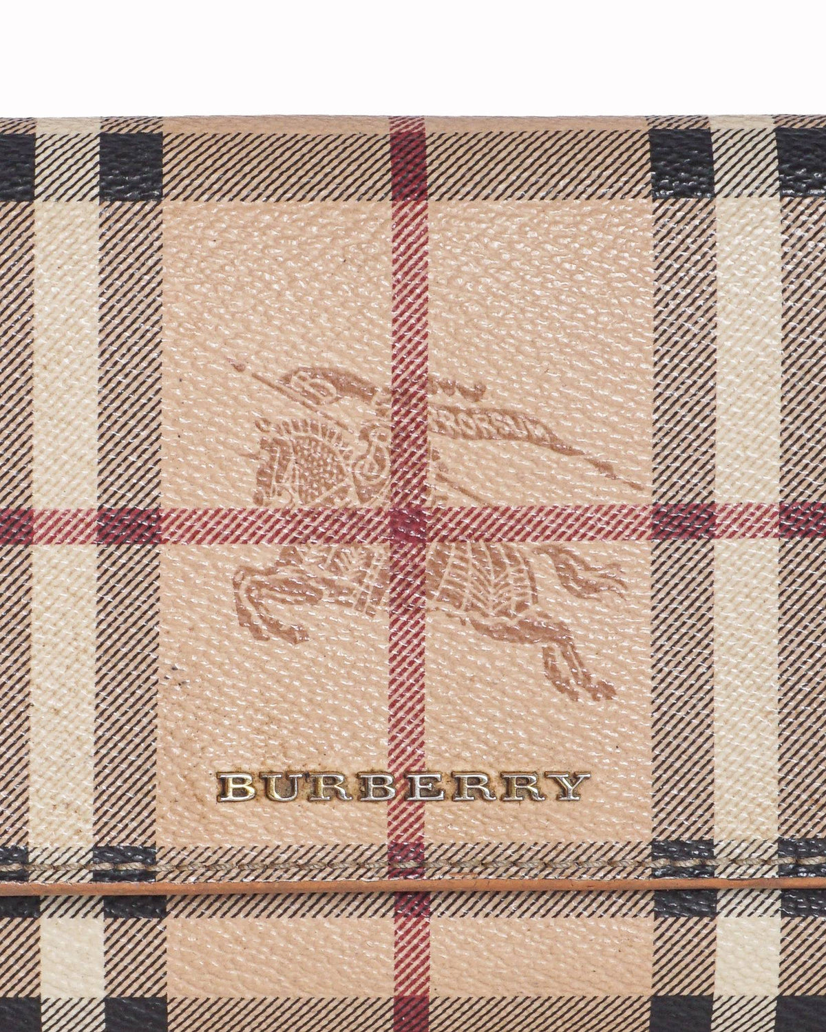 Burberry Haymarket Check Continental Flap Wallet