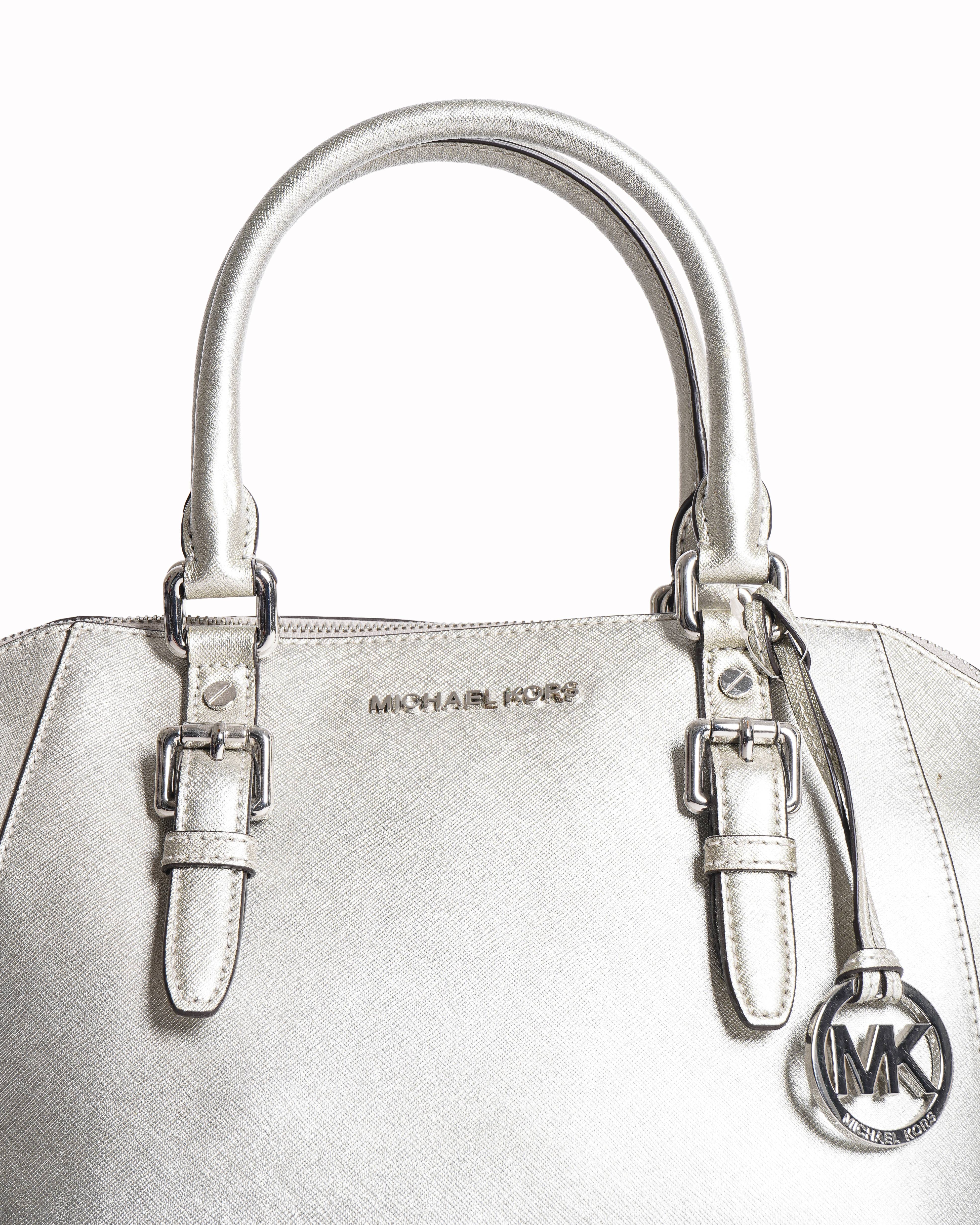 Michael Kors Handbag In Silver Tone